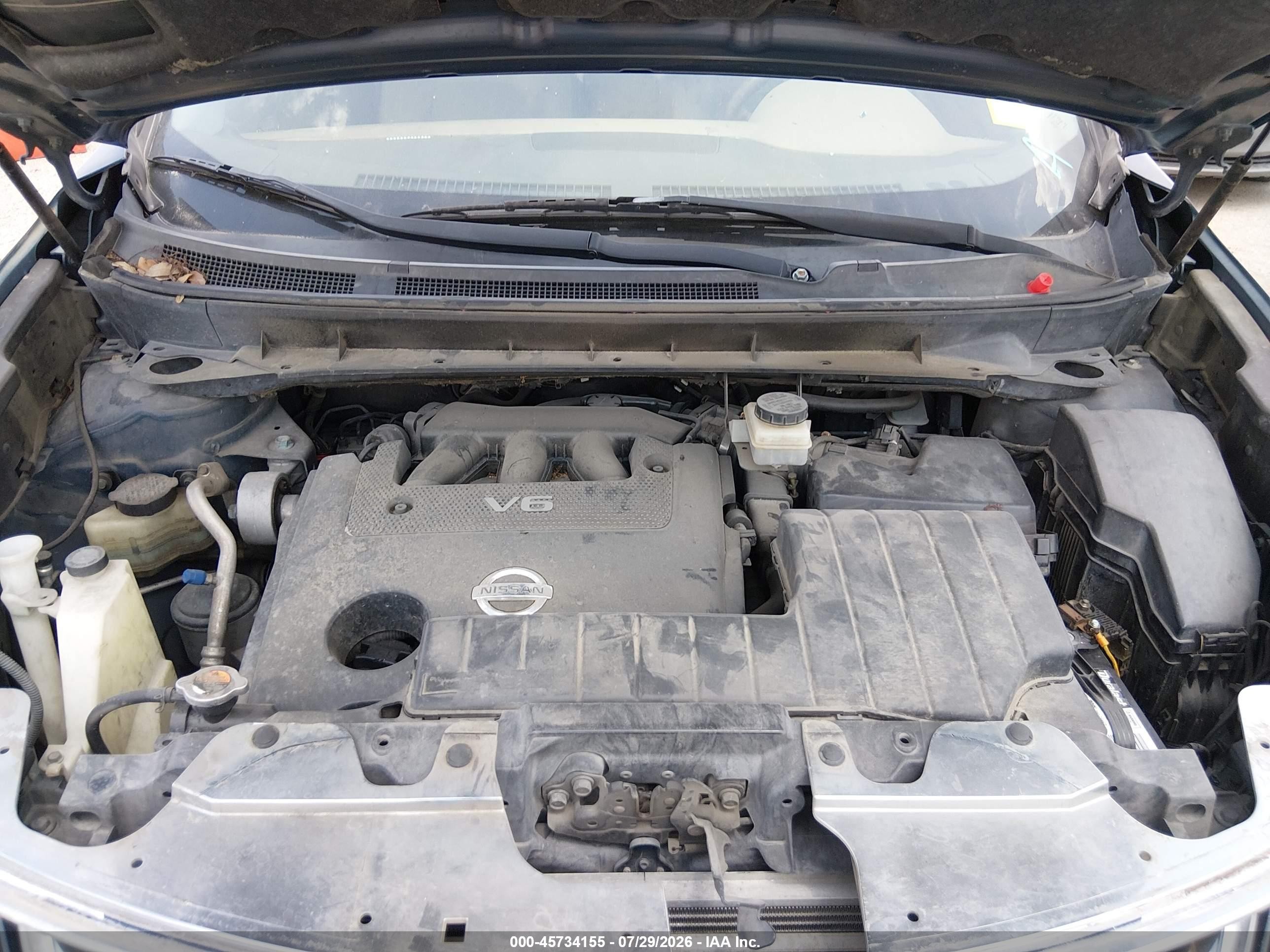 2010 Nissan Murano Sl Blue vin: JN8AZ1MU0AW000614