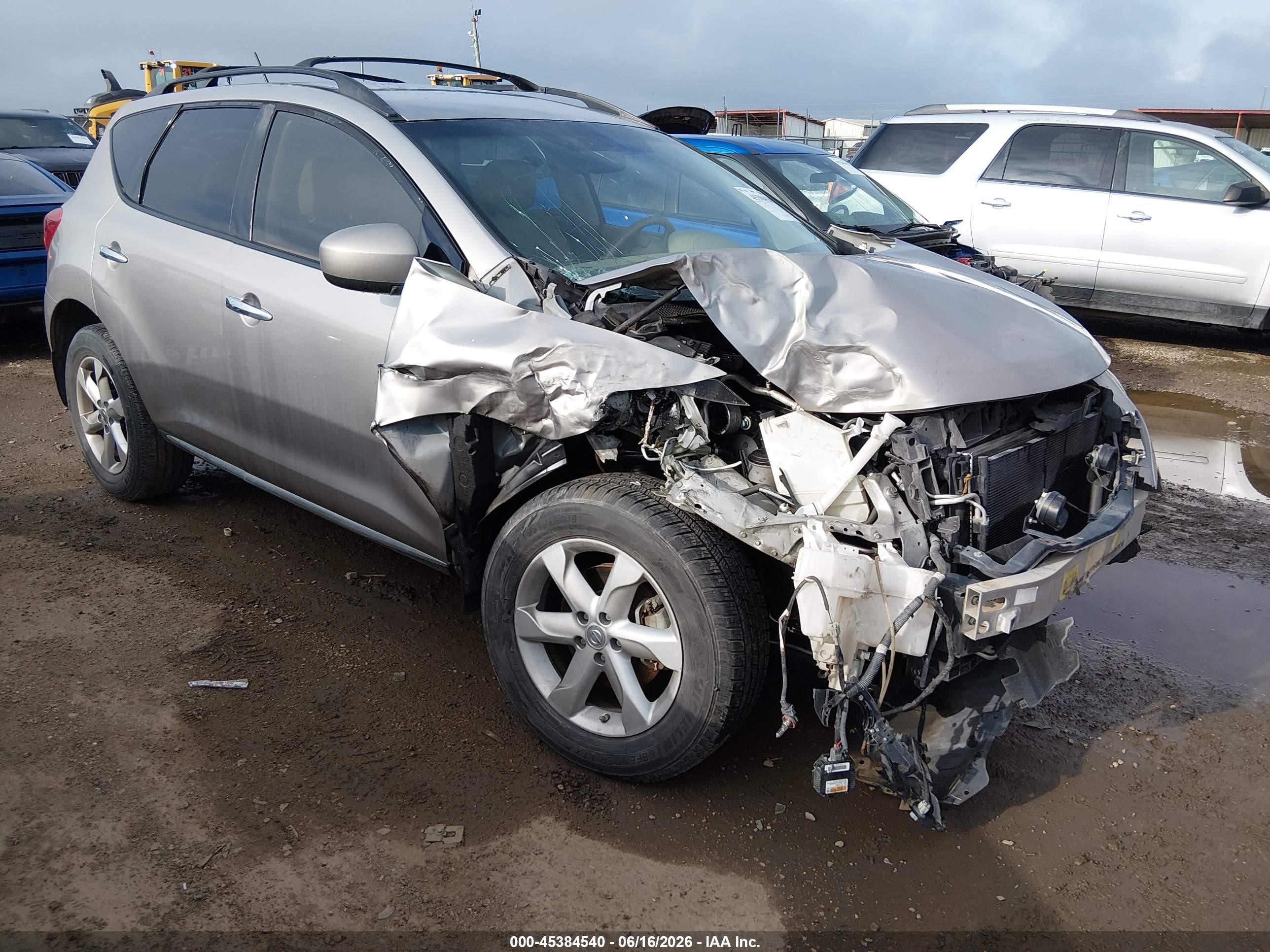 2010 Nissan Murano Sl Tan vin: JN8AZ1MU0AW003500