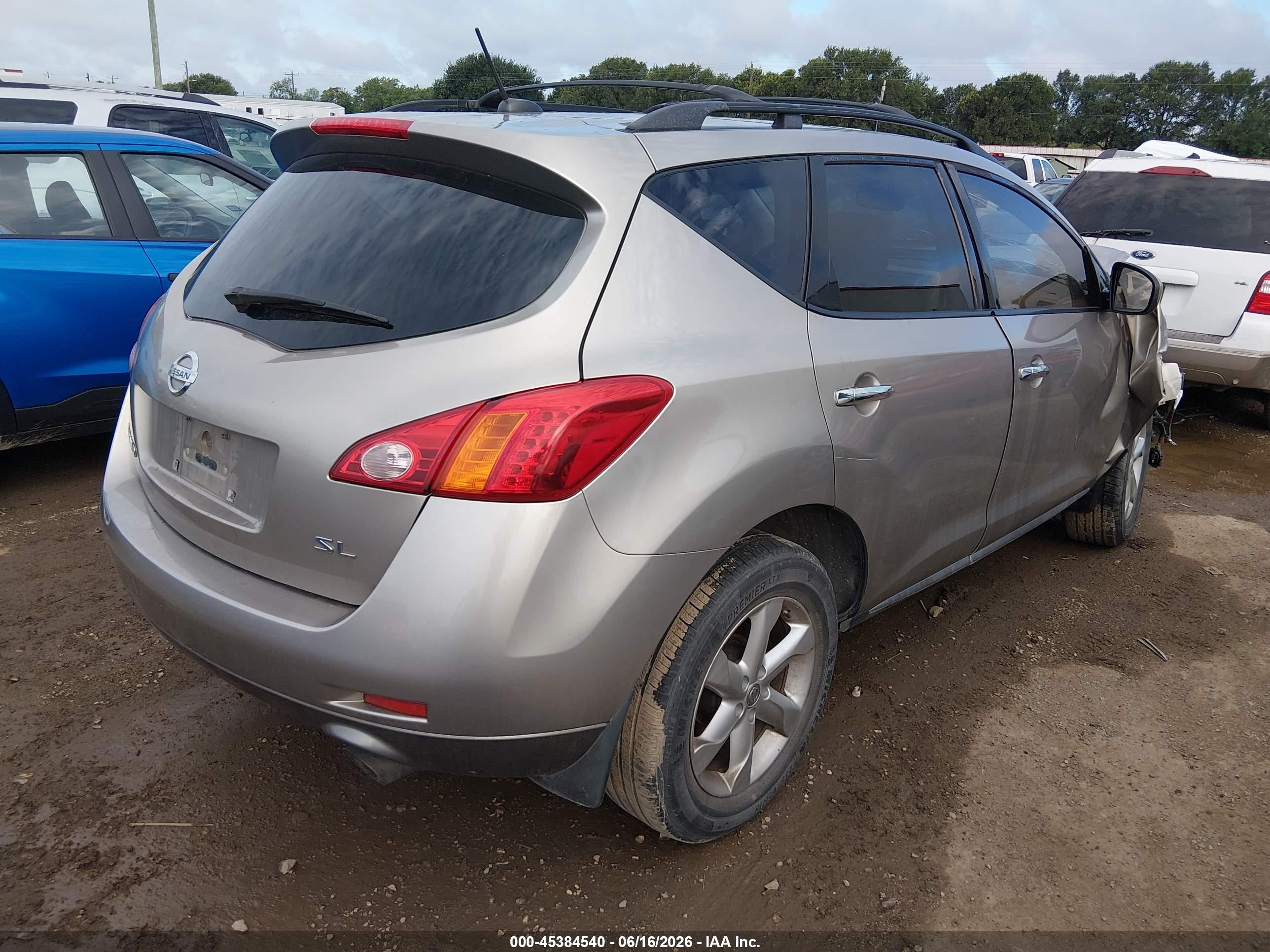 2010 Nissan Murano Sl Tan vin: JN8AZ1MU0AW003500