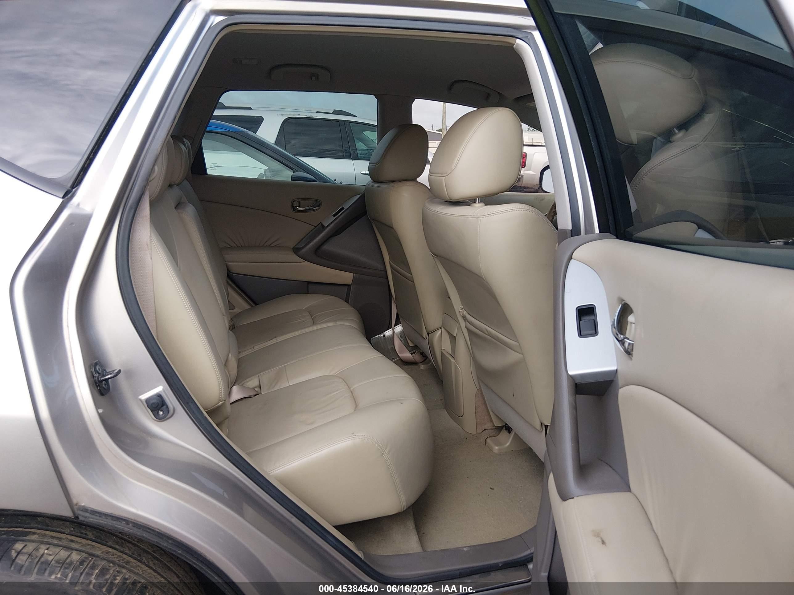 2010 Nissan Murano Sl Tan vin: JN8AZ1MU0AW003500