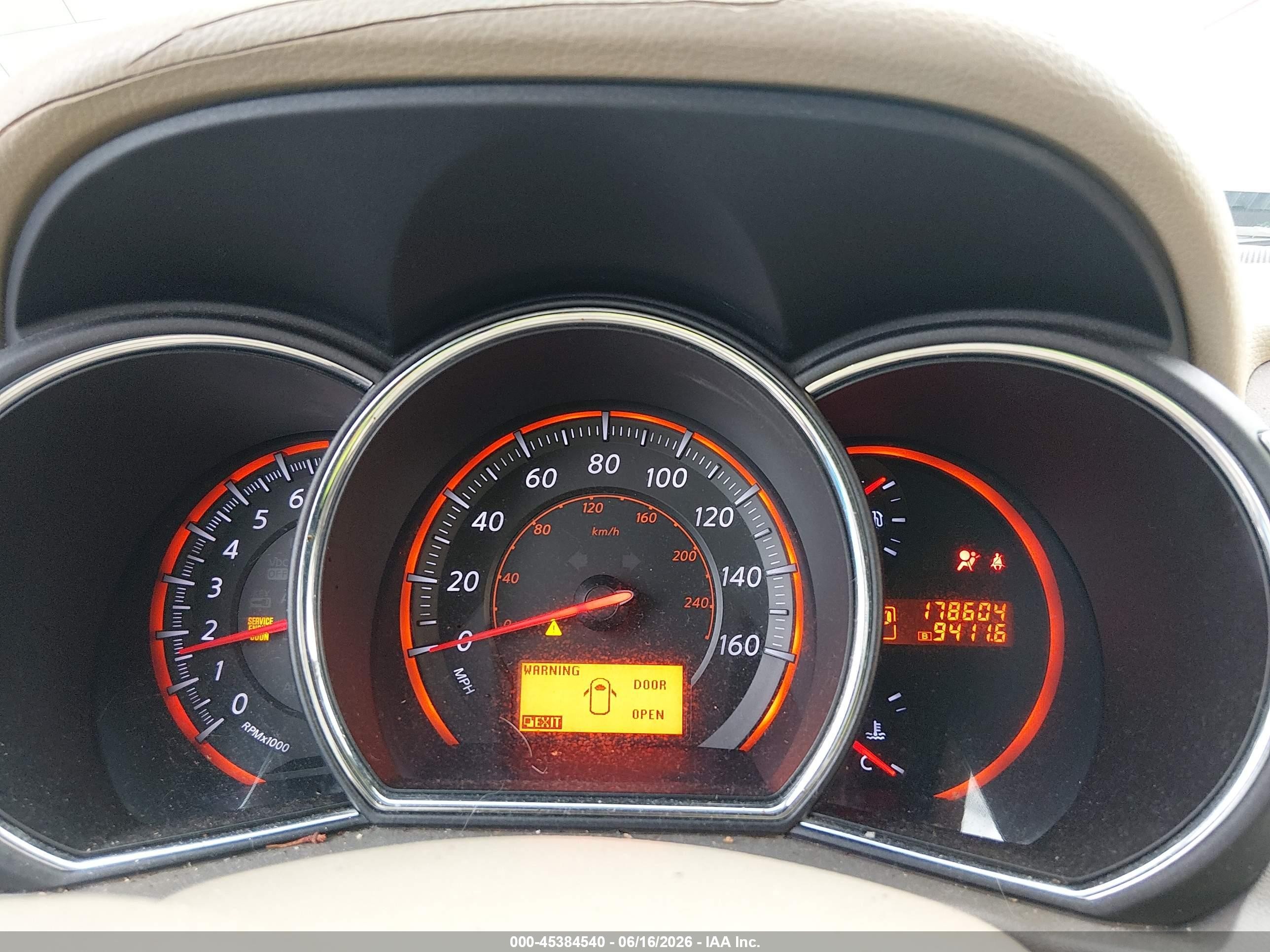 2010 Nissan Murano Sl Tan vin: JN8AZ1MU0AW003500
