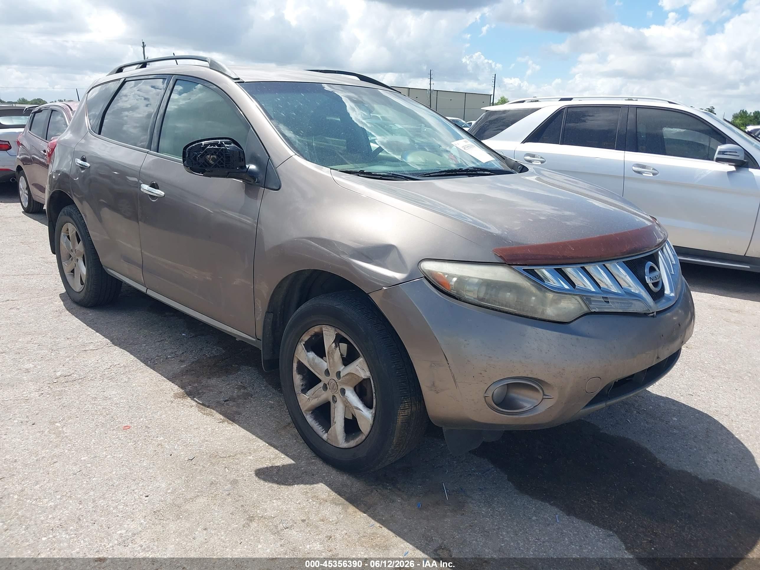 2010 Nissan Murano Sl Tan vin: JN8AZ1MU0AW007580