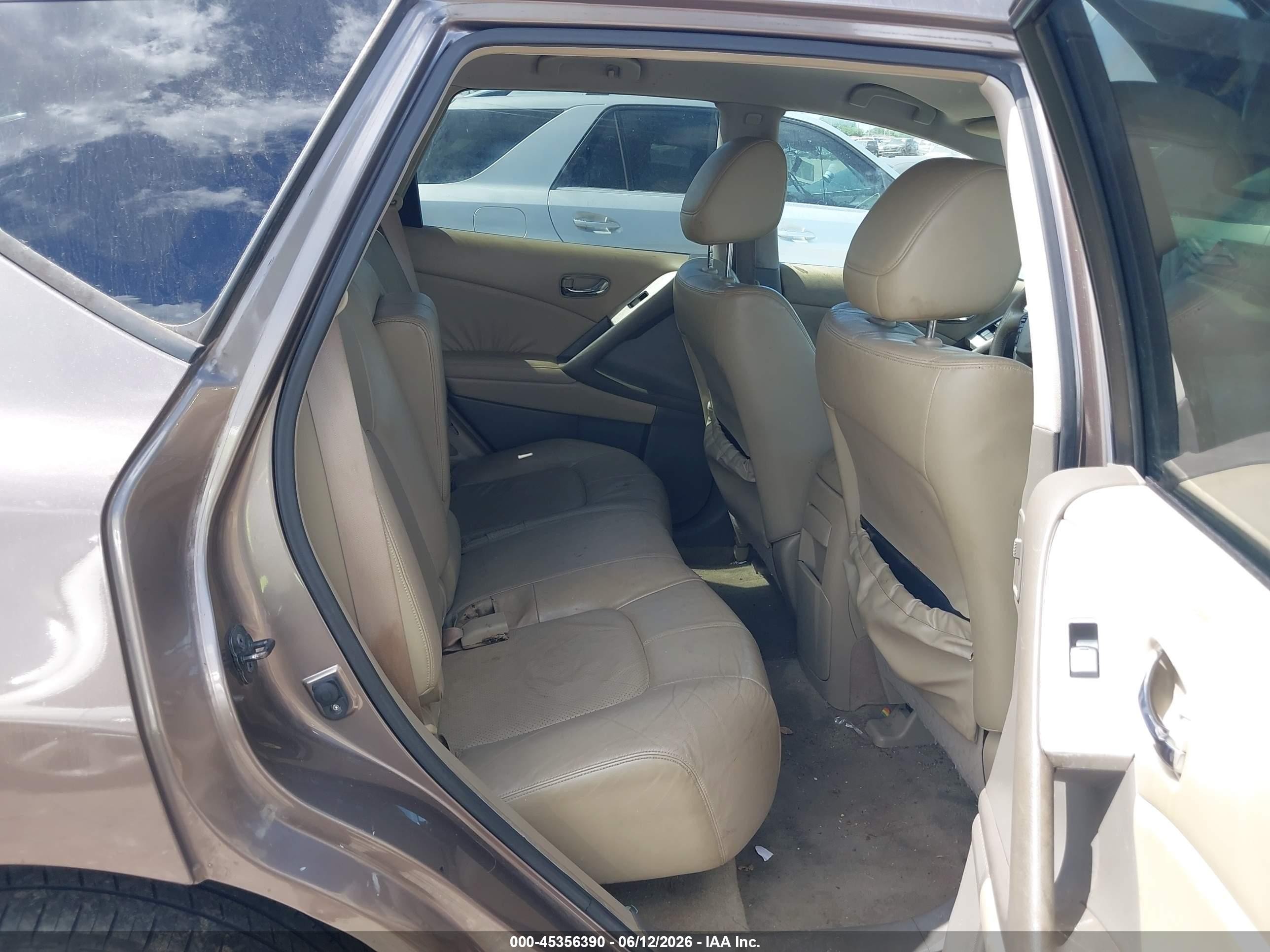 2010 Nissan Murano Sl Tan vin: JN8AZ1MU0AW007580
