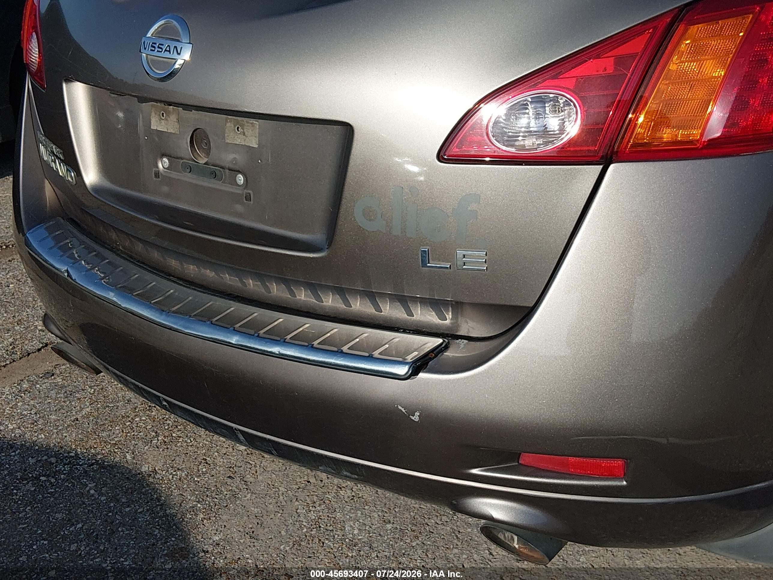 2010 Nissan Murano Le Tan vin: JN8AZ1MU0AW011161