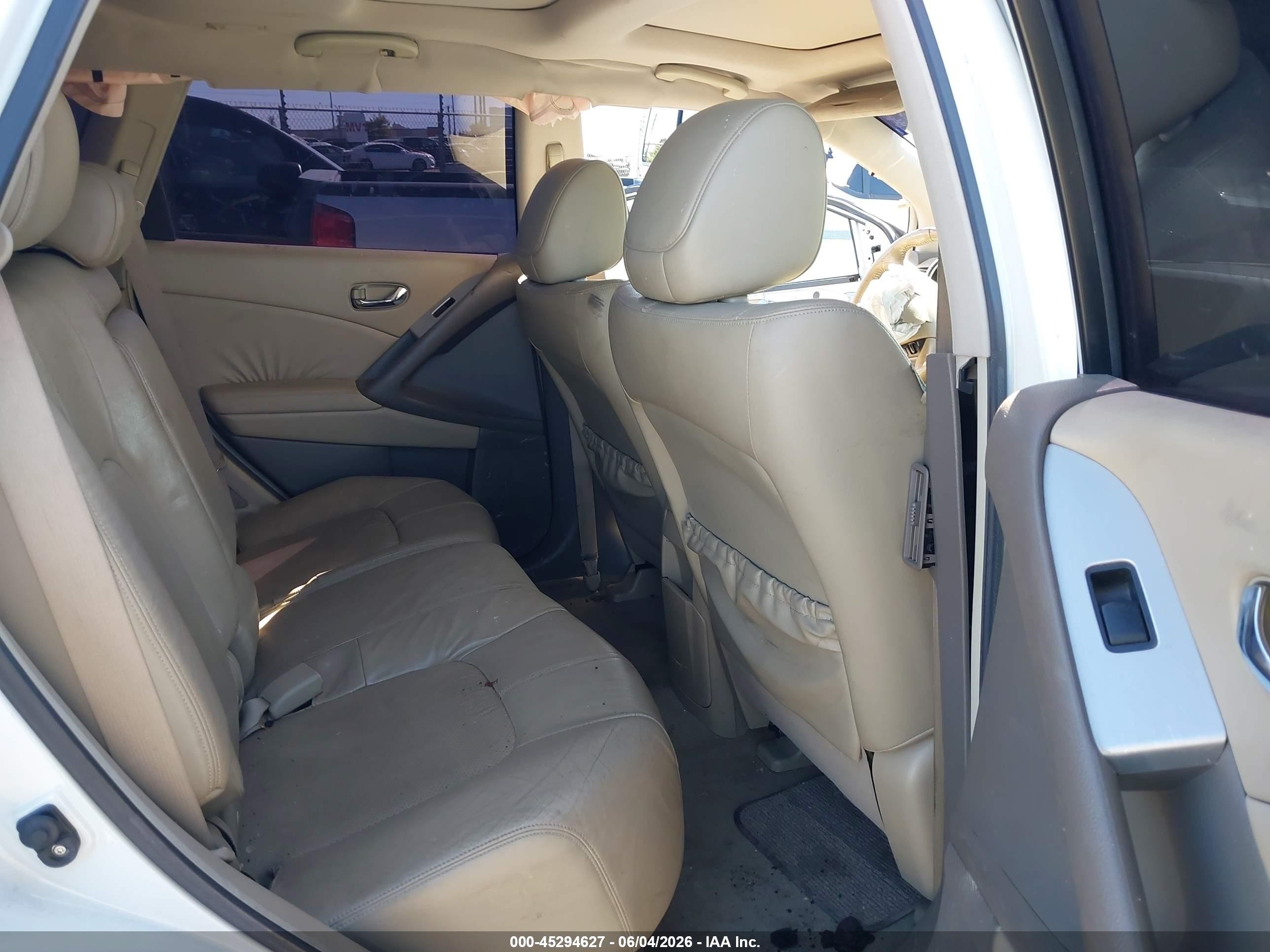 2010 Nissan Murano Sl White vin: JN8AZ1MU0AW015291