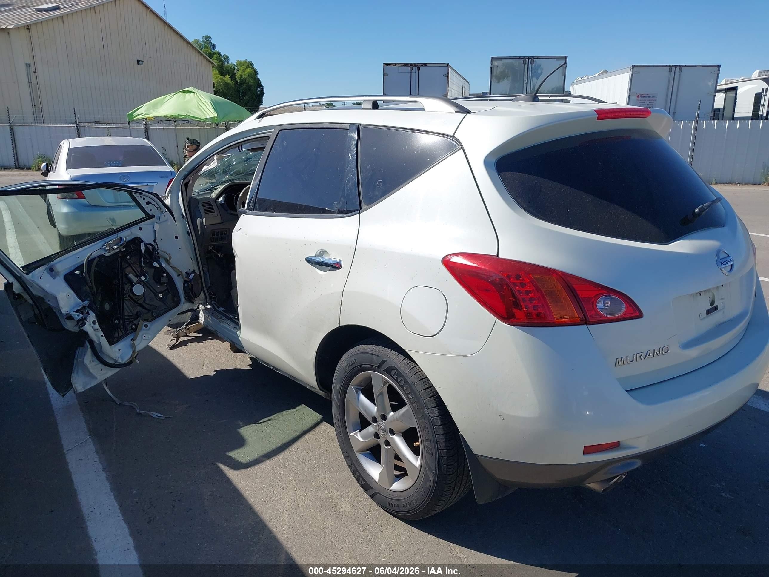 2010 Nissan Murano Sl White vin: JN8AZ1MU0AW015291
