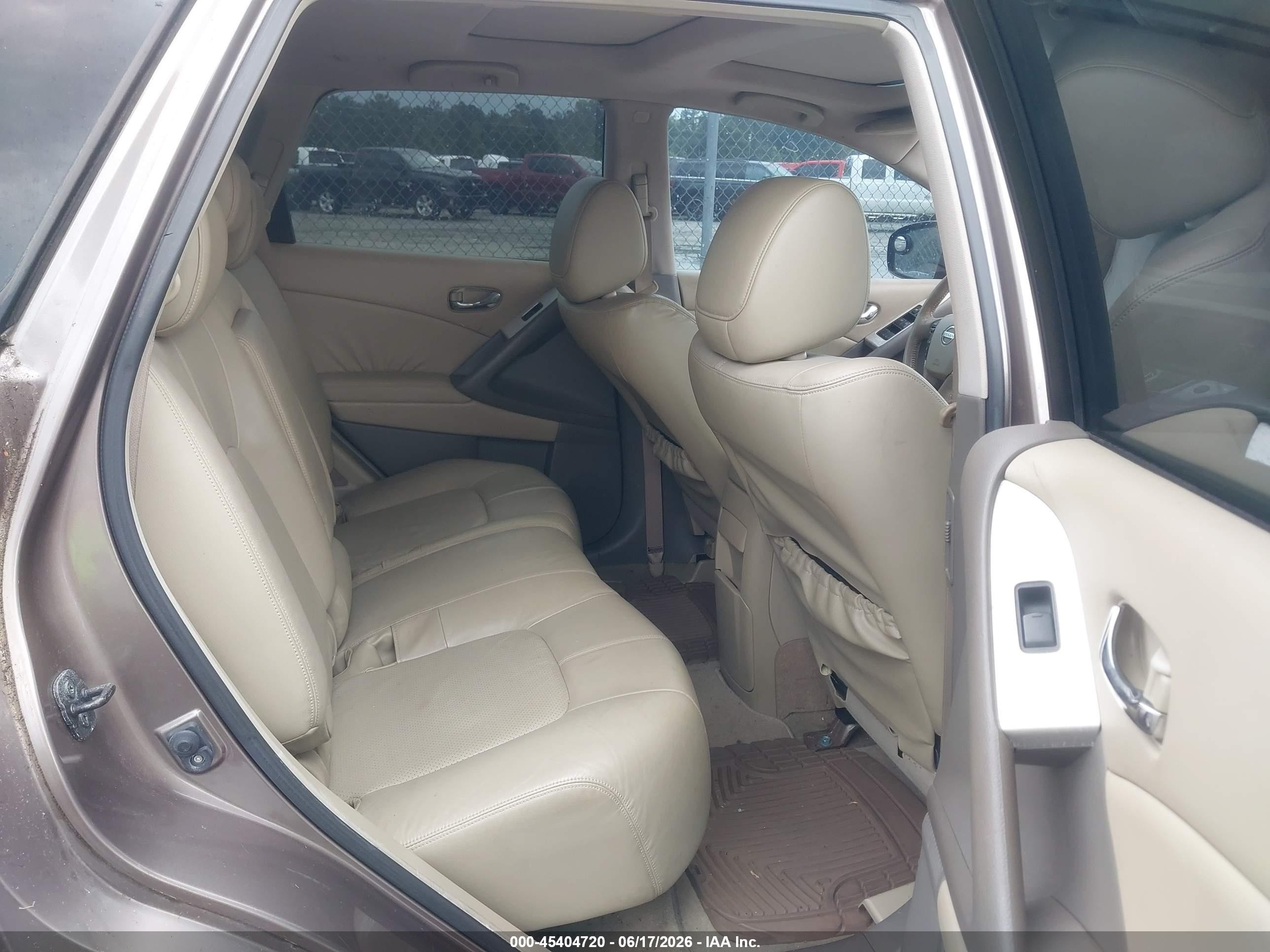 2010 Nissan Murano Sl Gold vin: JN8AZ1MU0AW020037
