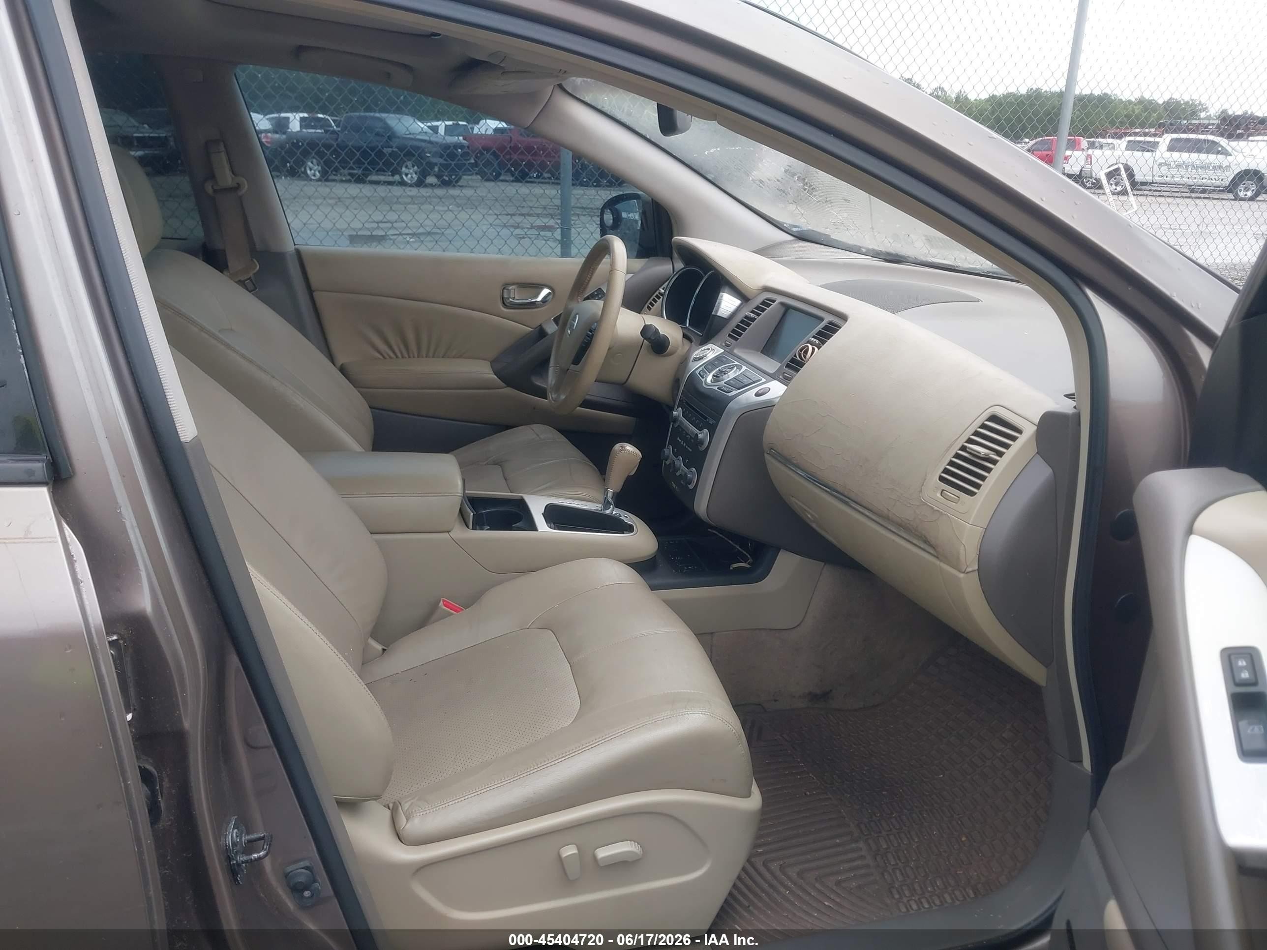 2010 Nissan Murano Sl Gold vin: JN8AZ1MU0AW020037
