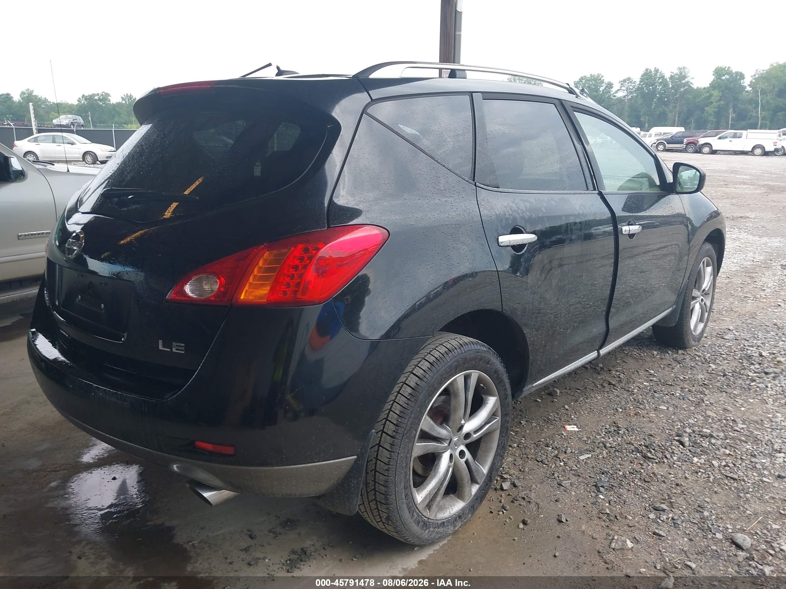 2010 Nissan Murano Le Black vin: JN8AZ1MU0AW021253