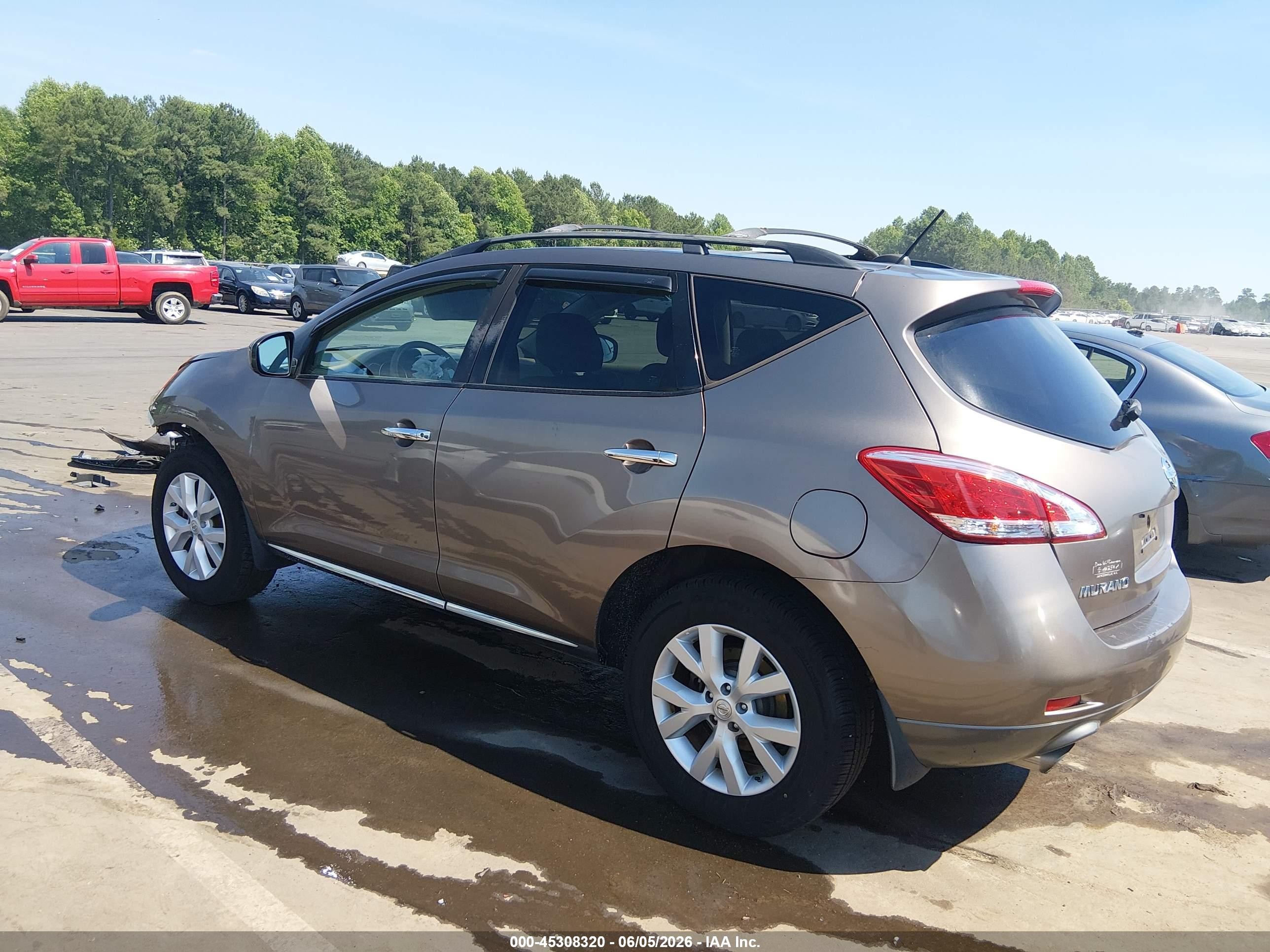 2011 Nissan Murano Sl Gray vin: JN8AZ1MU0BW060412