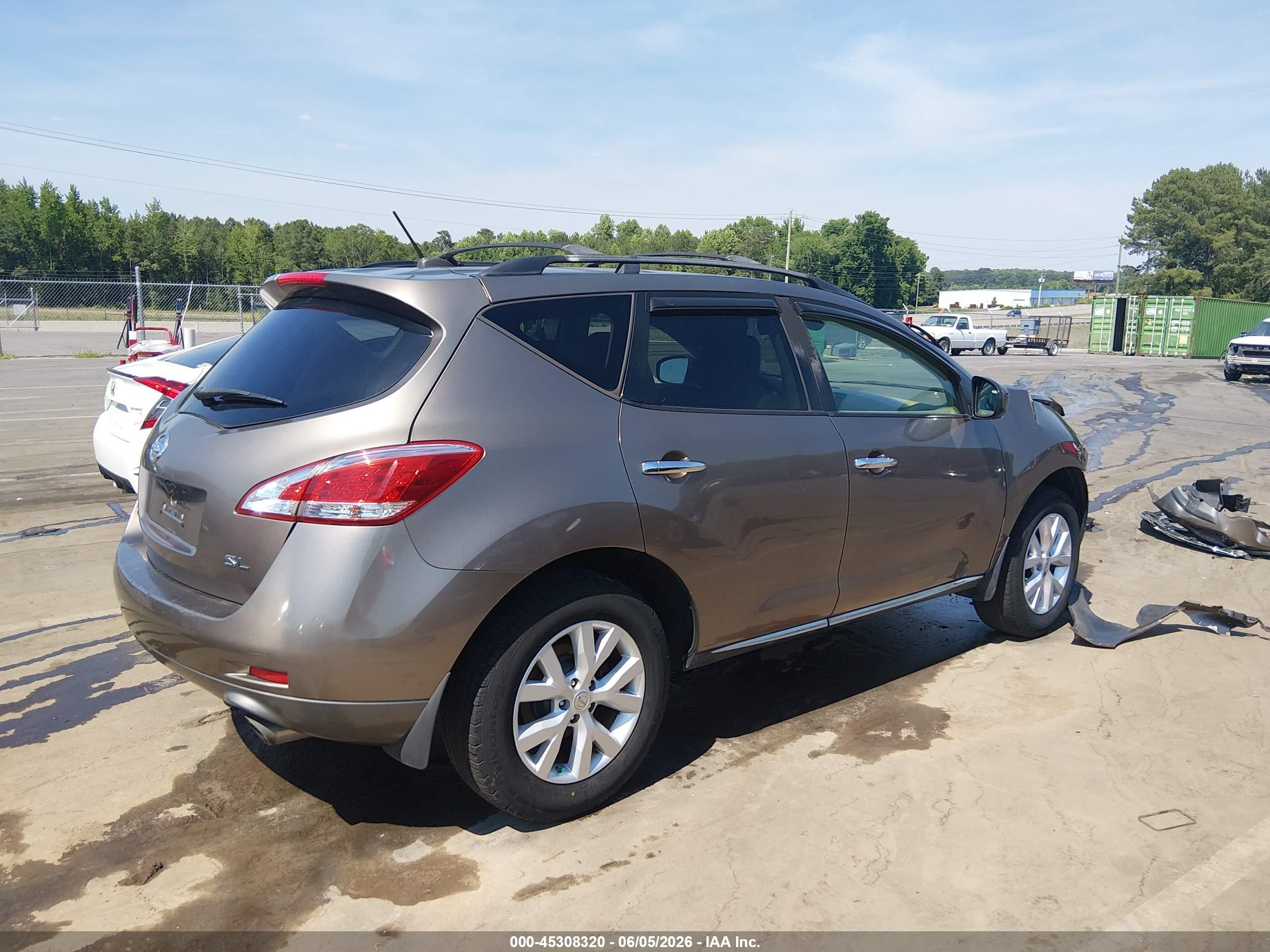 2011 Nissan Murano Sl Gray vin: JN8AZ1MU0BW060412