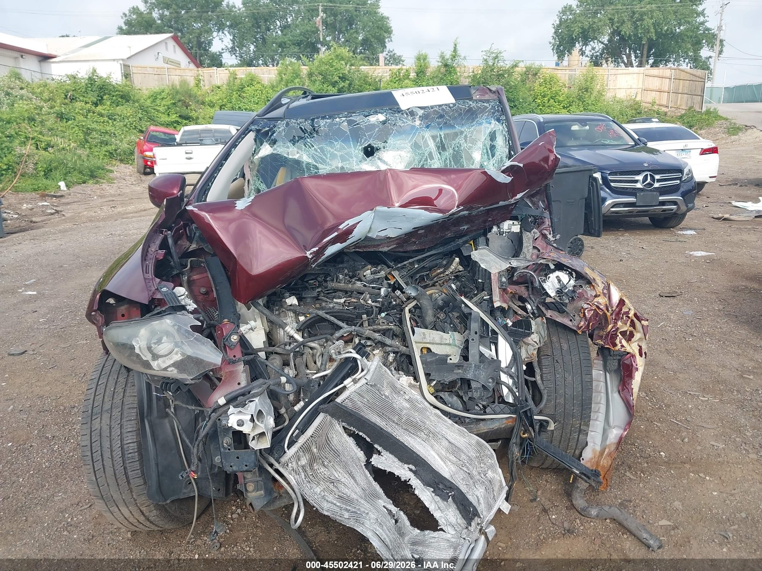 2012 Nissan Murano Sl Красный vin: JN8AZ1MU0CW106614