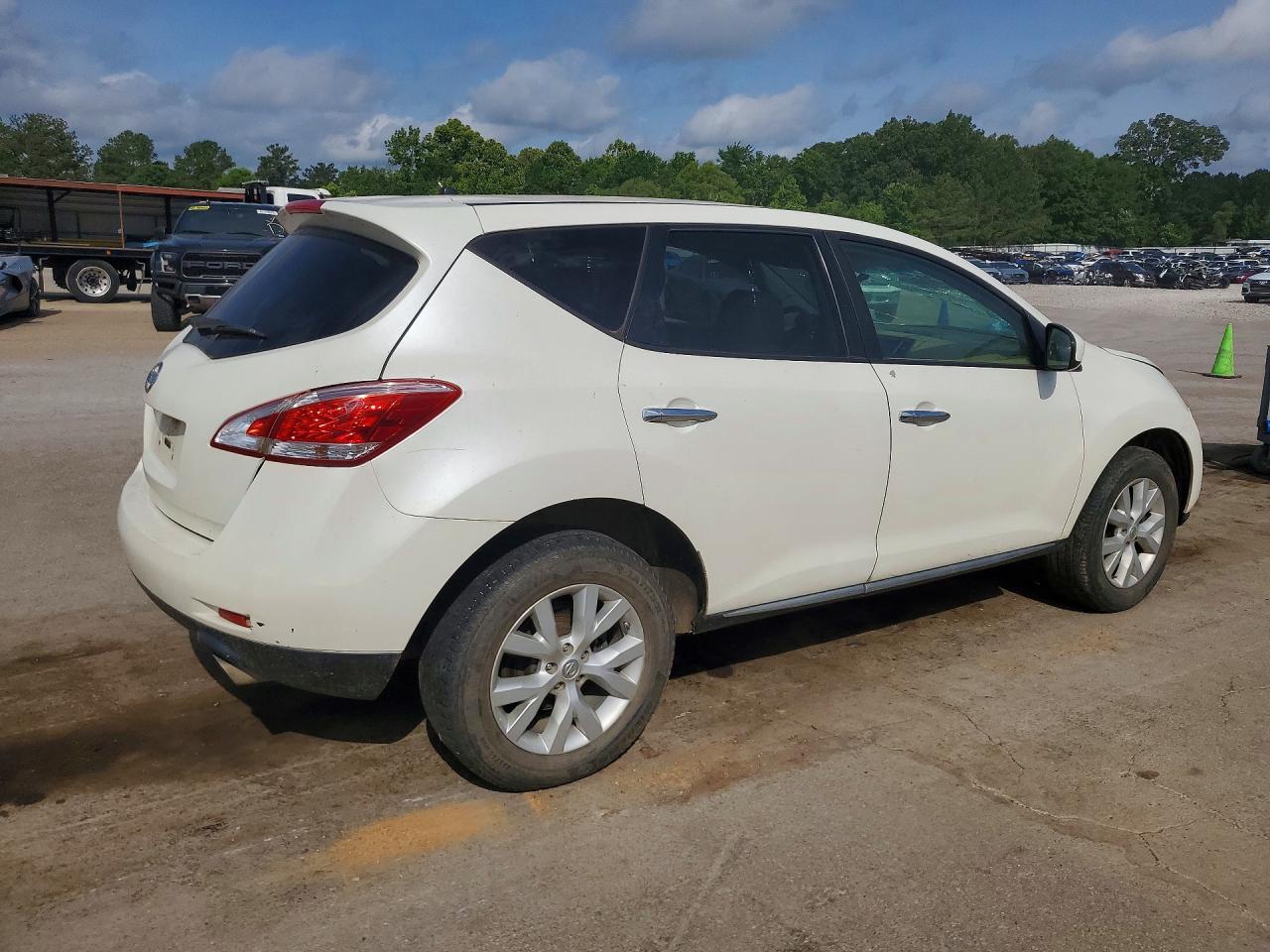 2012 Nissan Murano S White vin: JN8AZ1MU0CW113689