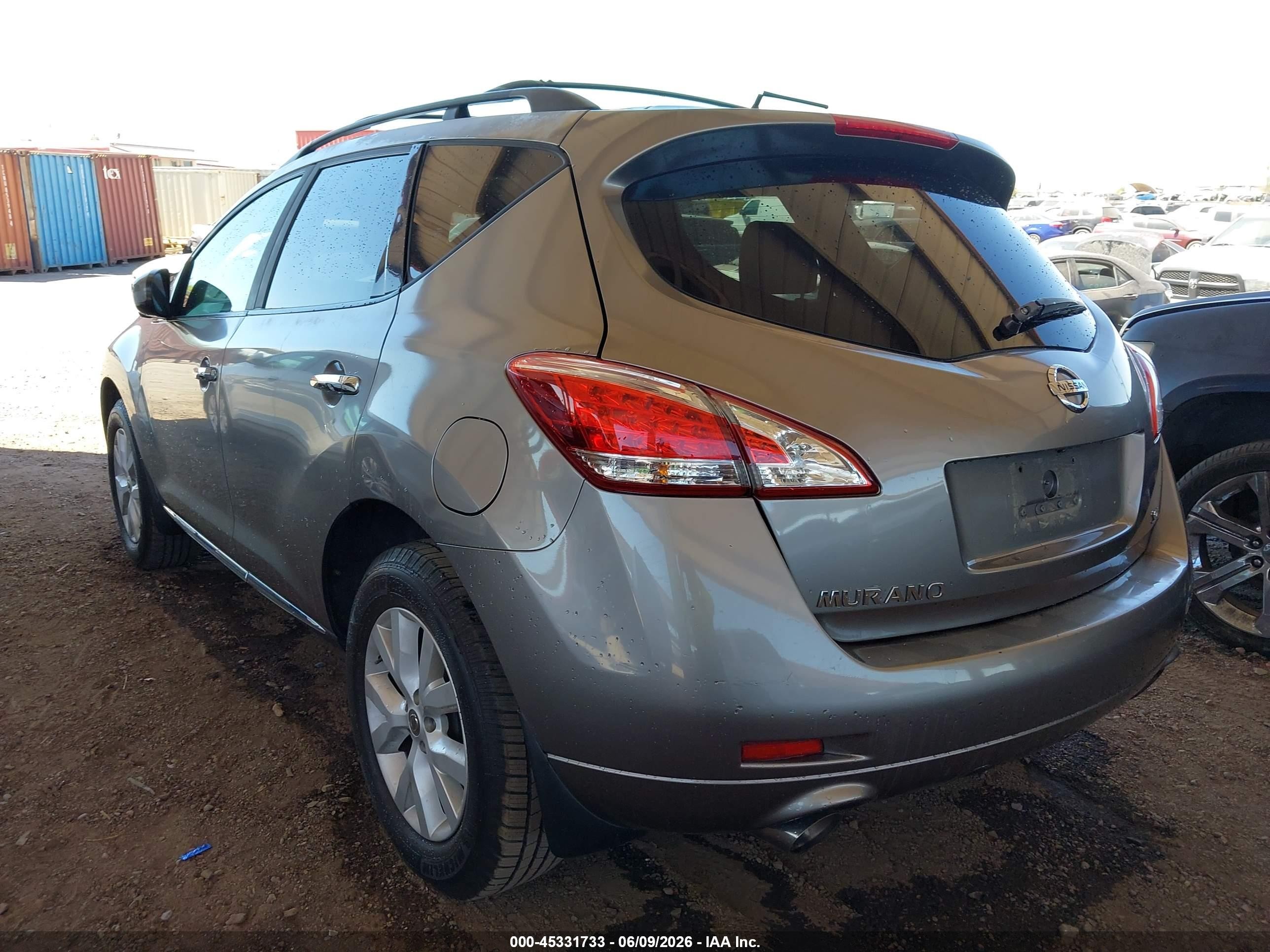 2012 Nissan Murano Sl Gold vin: JN8AZ1MU0CW114423