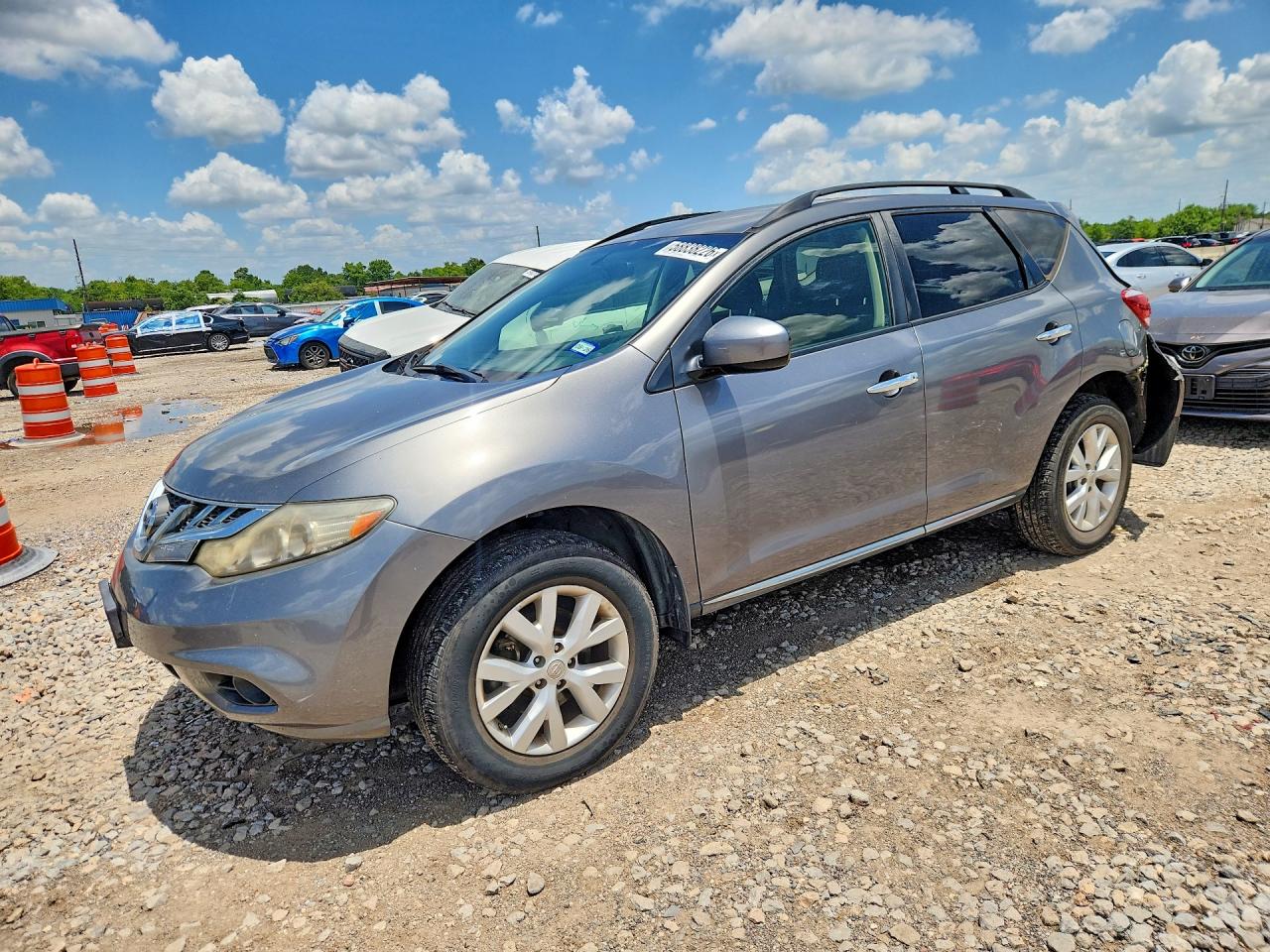 2013 Nissan Murano S Серый vin: JN8AZ1MU0DW202521