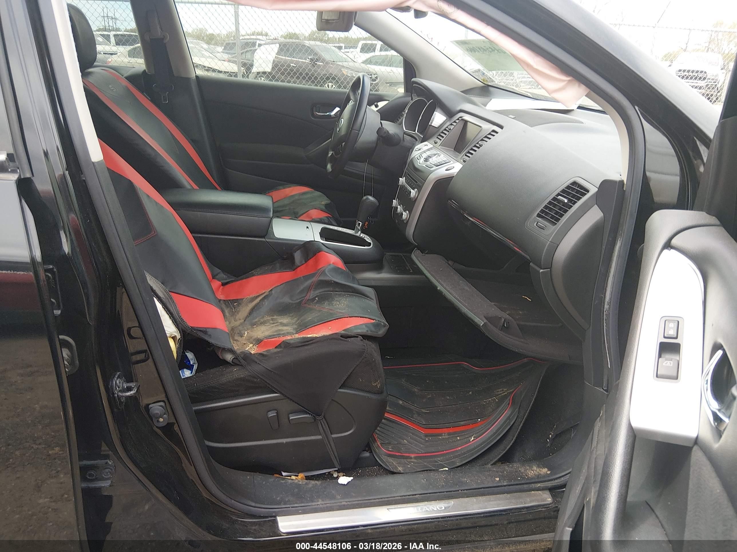 2013 Nissan Murano Sv Black vin: JN8AZ1MU0DW209503