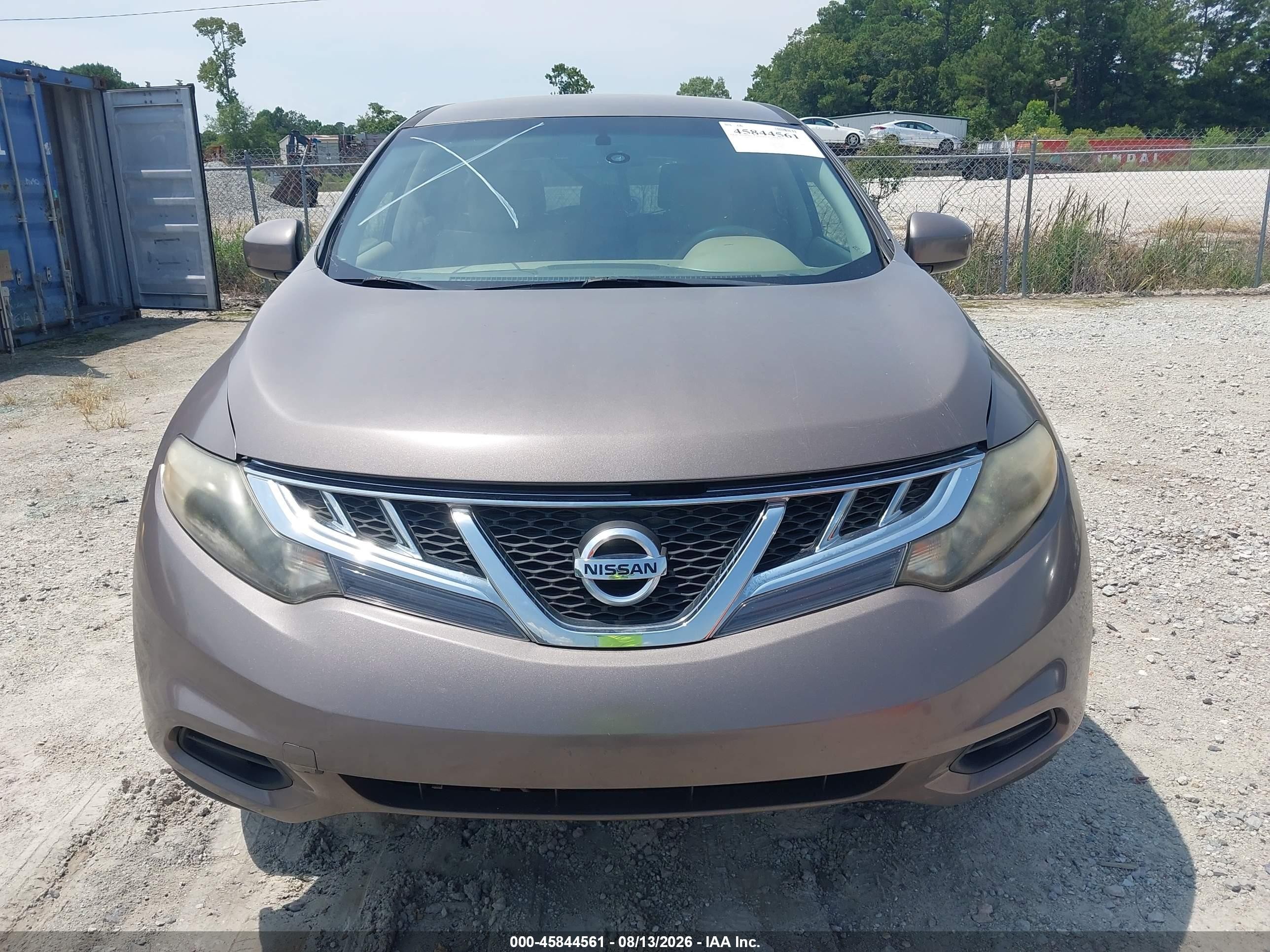 2014 Nissan Murano Le/s/sl/sv Коричневый vin: JN8AZ1MU0EW407127