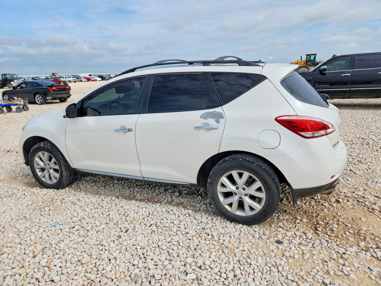 2014 Nissan Murano Sl White vin: JN8AZ1MU0EW409475