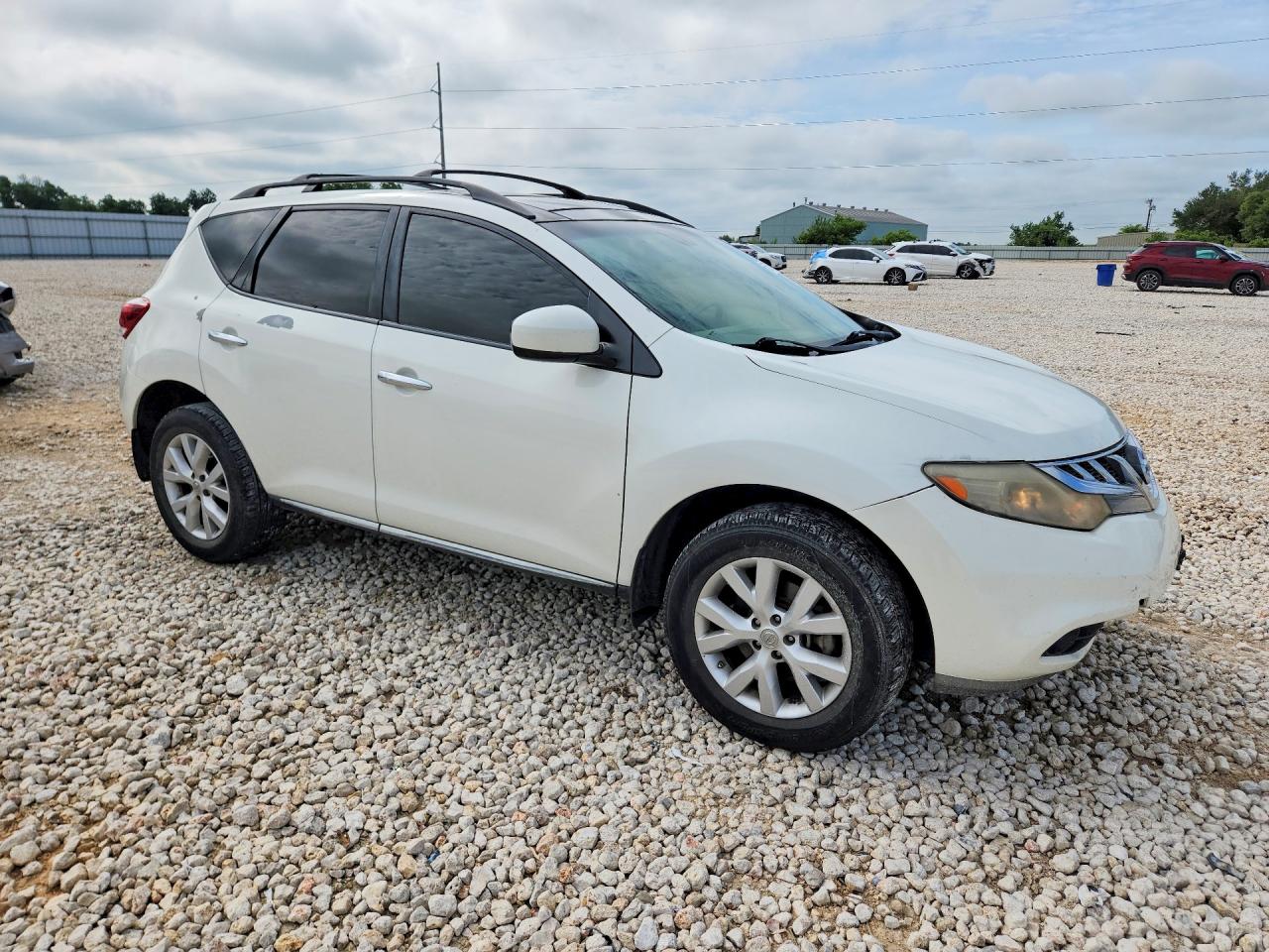 2014 Nissan Murano Sl White vin: JN8AZ1MU0EW409475