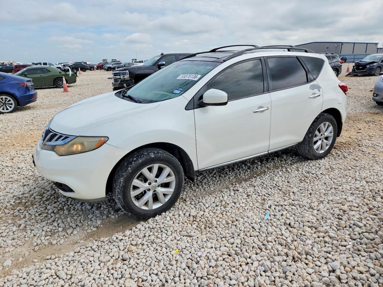 2014 Nissan Murano Sl White vin: JN8AZ1MU0EW409475