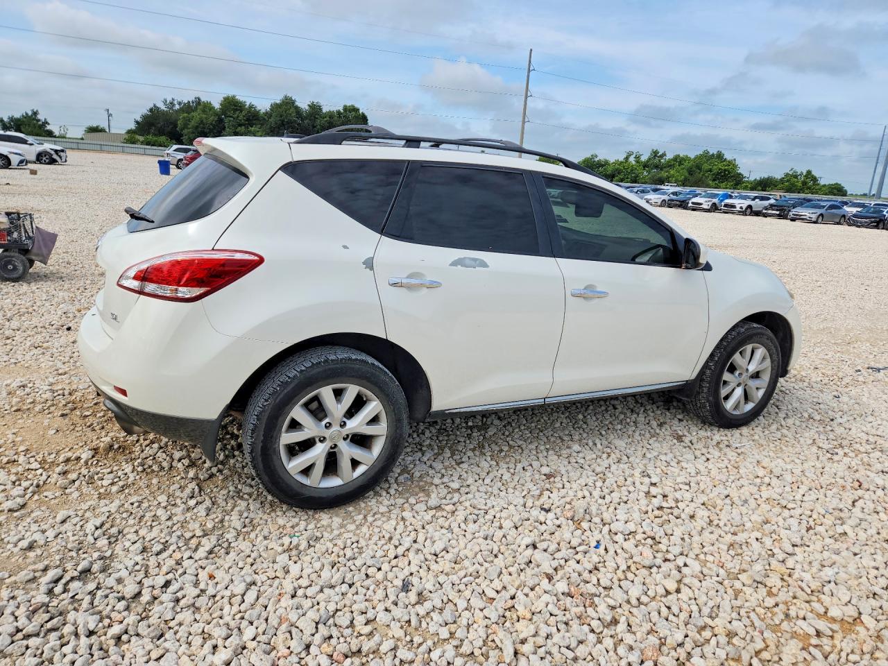 2014 Nissan Murano Sl White vin: JN8AZ1MU0EW409475