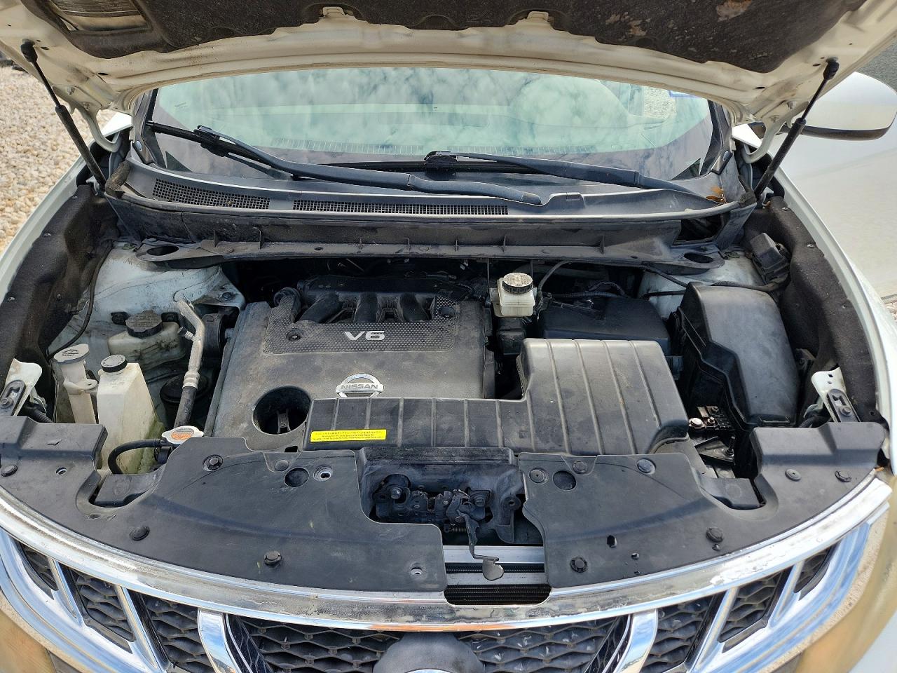 2014 Nissan Murano Sl White vin: JN8AZ1MU0EW409475