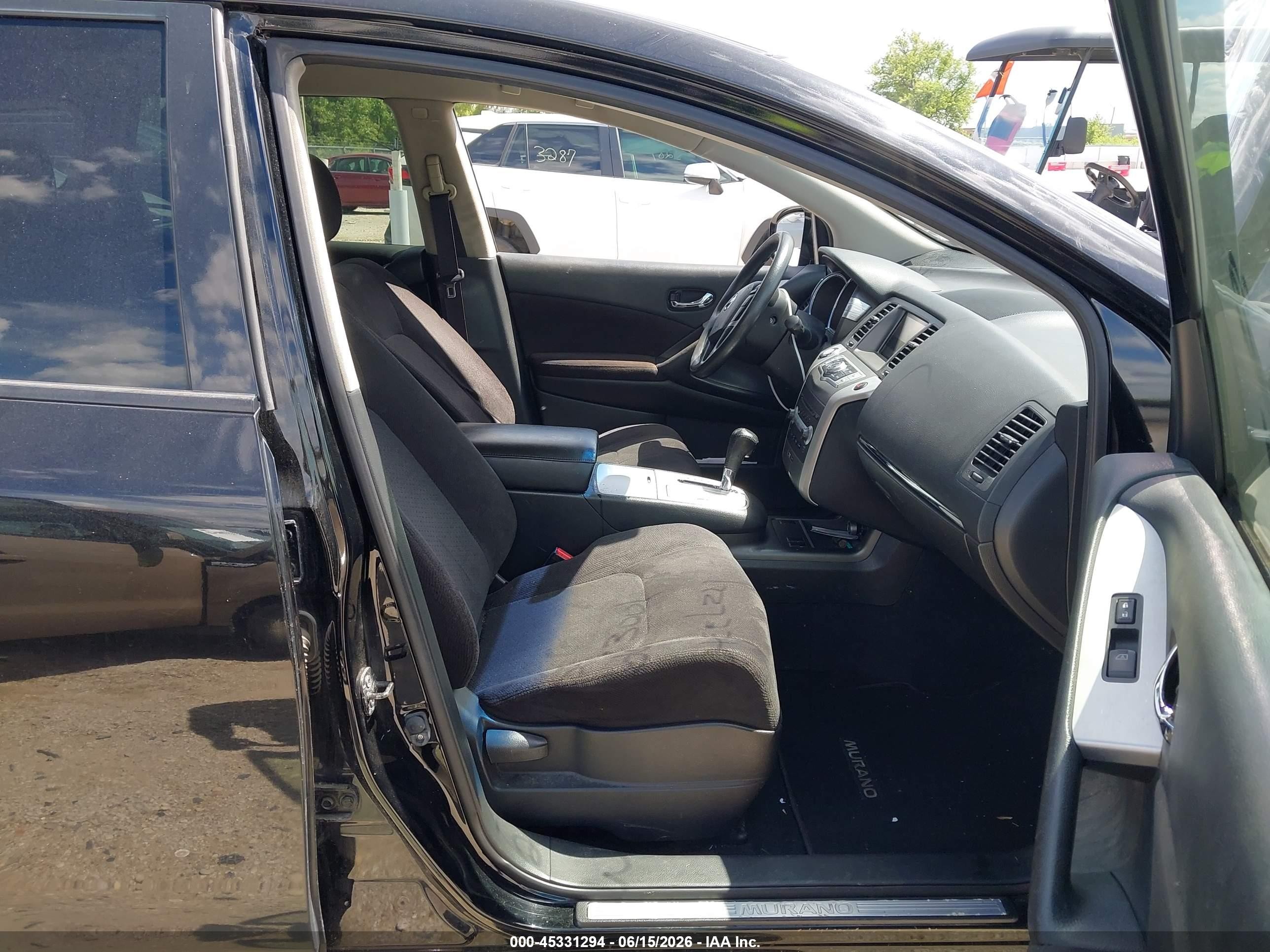 2014 Nissan Murano Le/s/sl/sv Black vin: JN8AZ1MU0EW410450