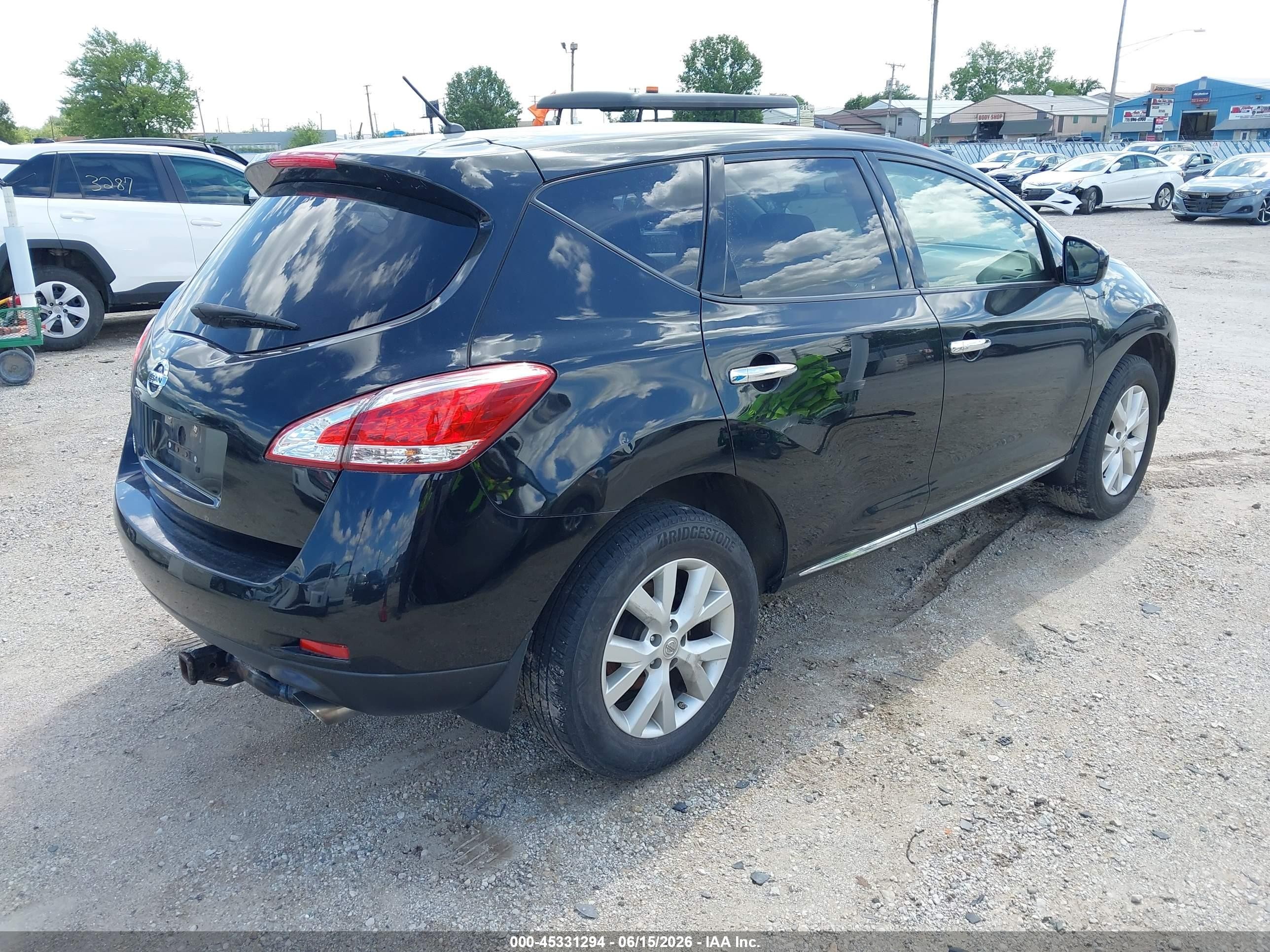 2014 Nissan Murano Le/s/sl/sv Black vin: JN8AZ1MU0EW410450