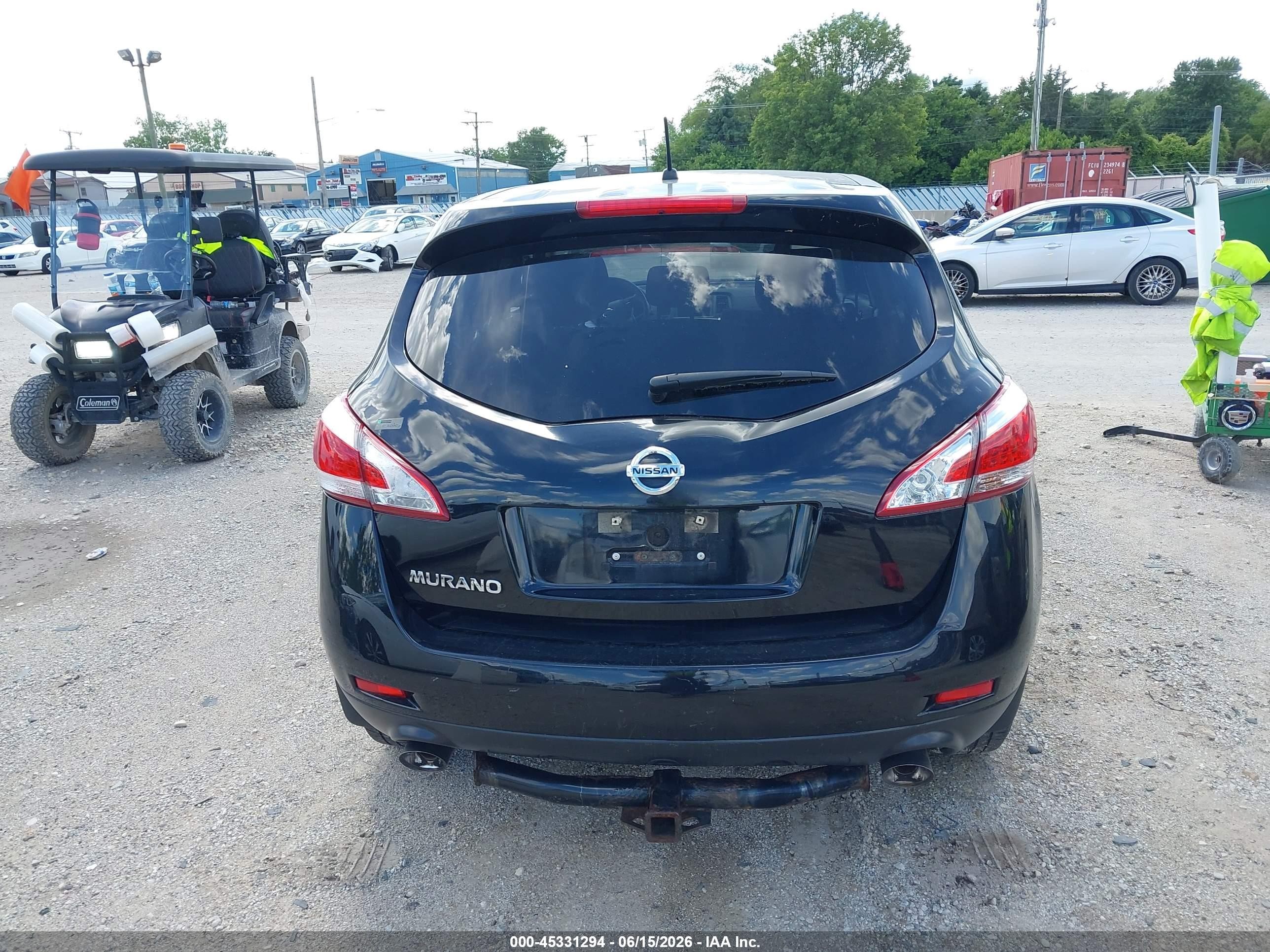 2014 Nissan Murano Le/s/sl/sv Black vin: JN8AZ1MU0EW410450