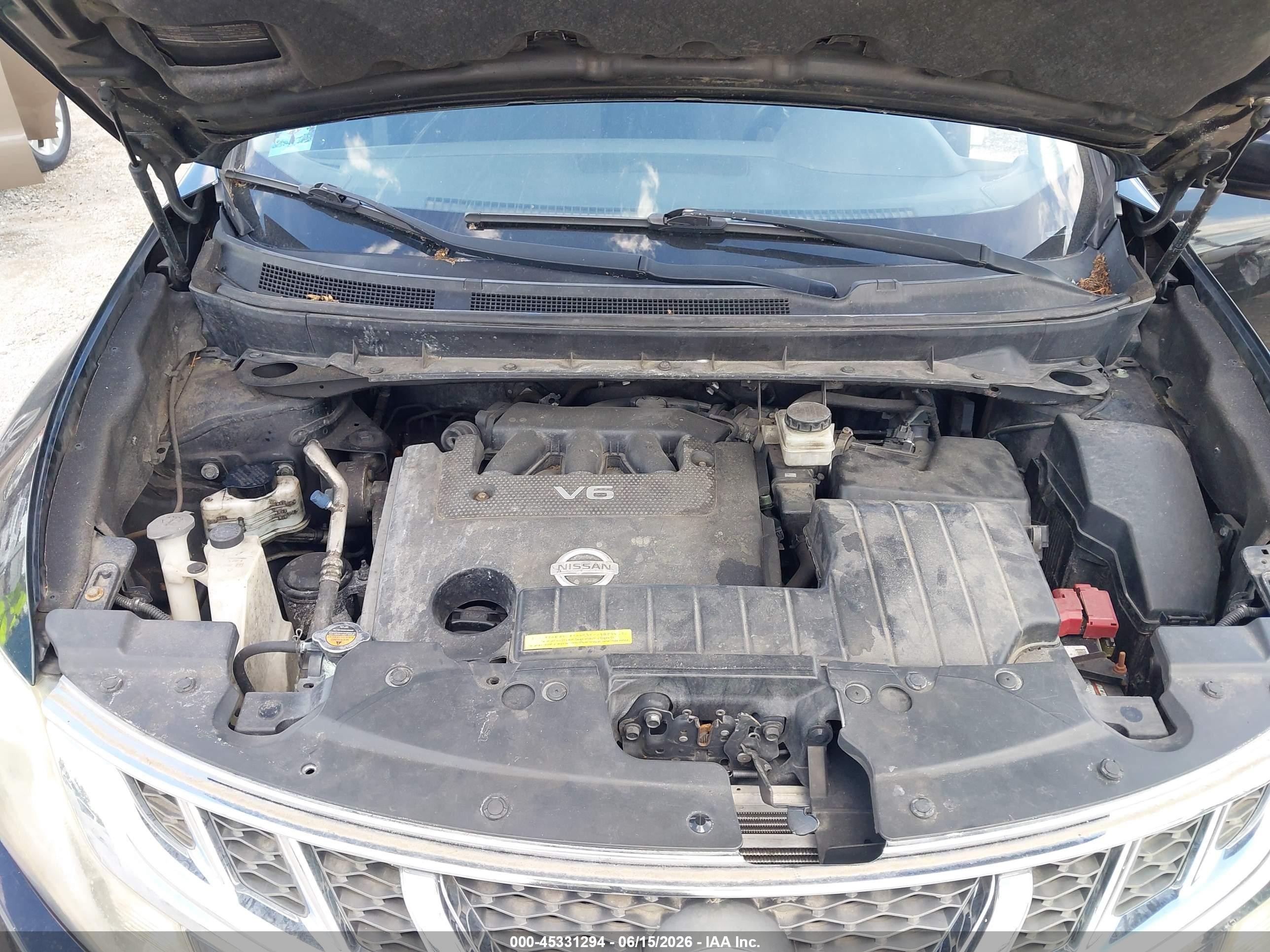 2014 Nissan Murano Le/s/sl/sv Black vin: JN8AZ1MU0EW410450