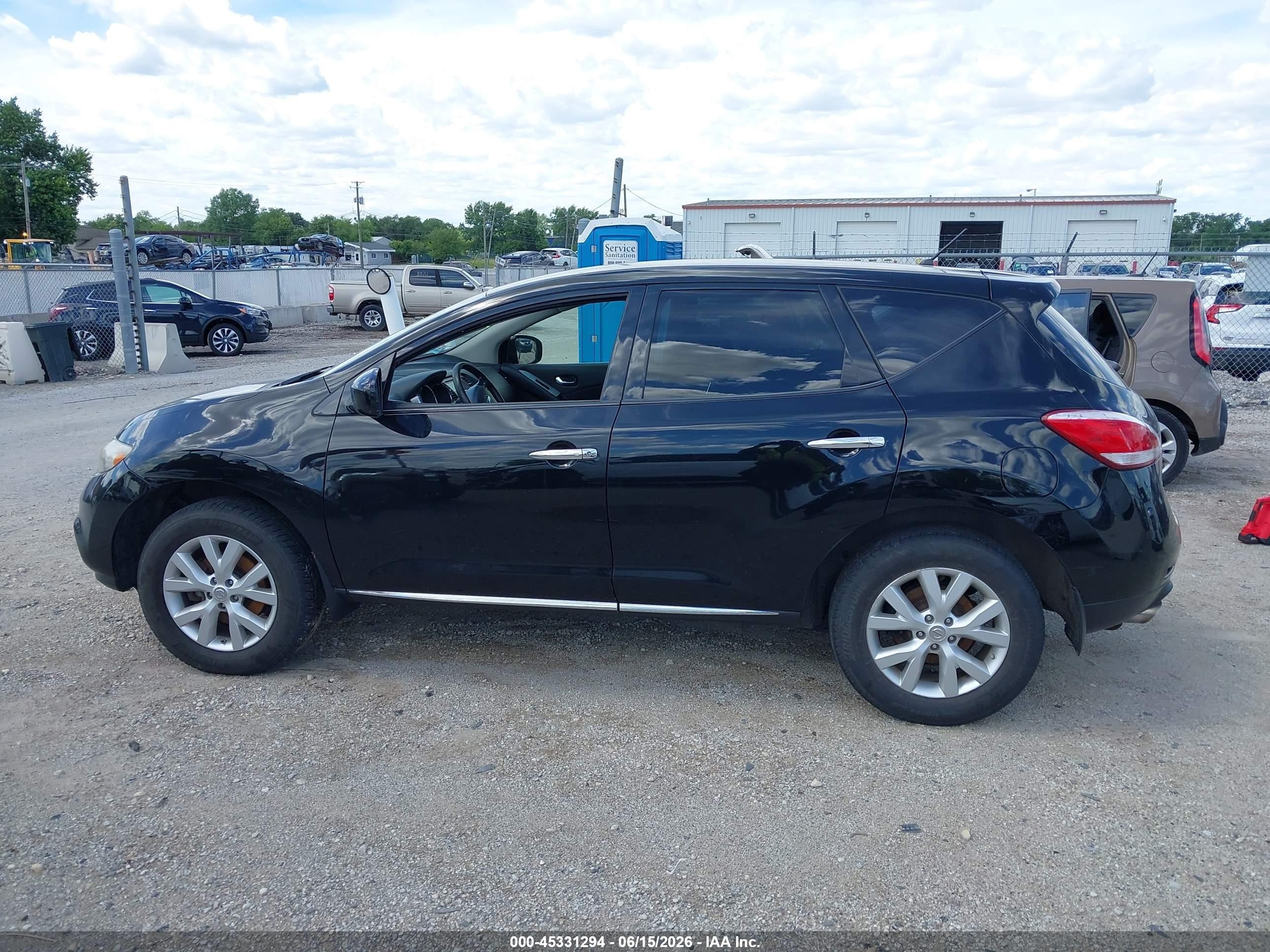 2014 Nissan Murano Le/s/sl/sv Black vin: JN8AZ1MU0EW410450
