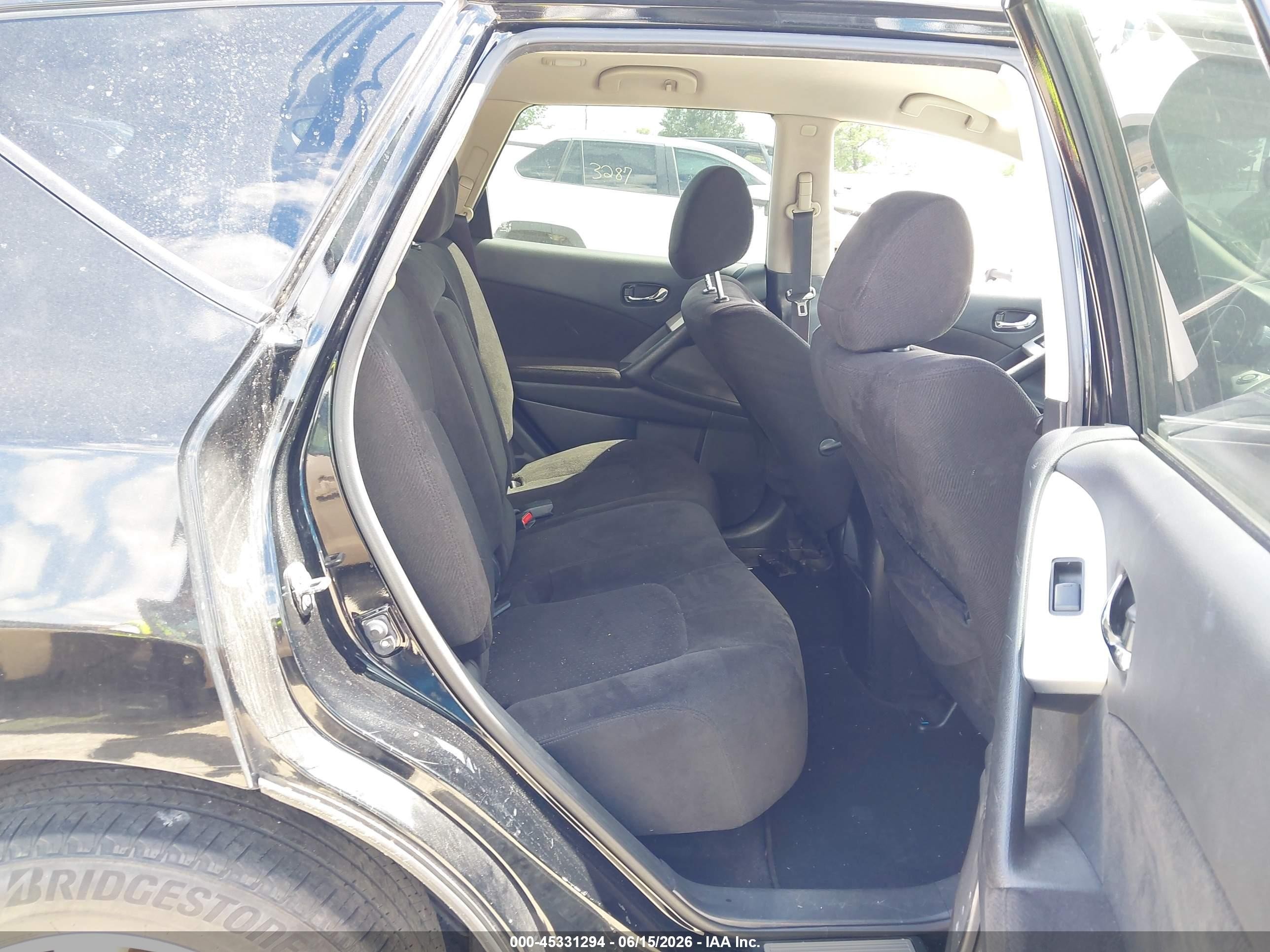 2014 Nissan Murano Le/s/sl/sv Black vin: JN8AZ1MU0EW410450
