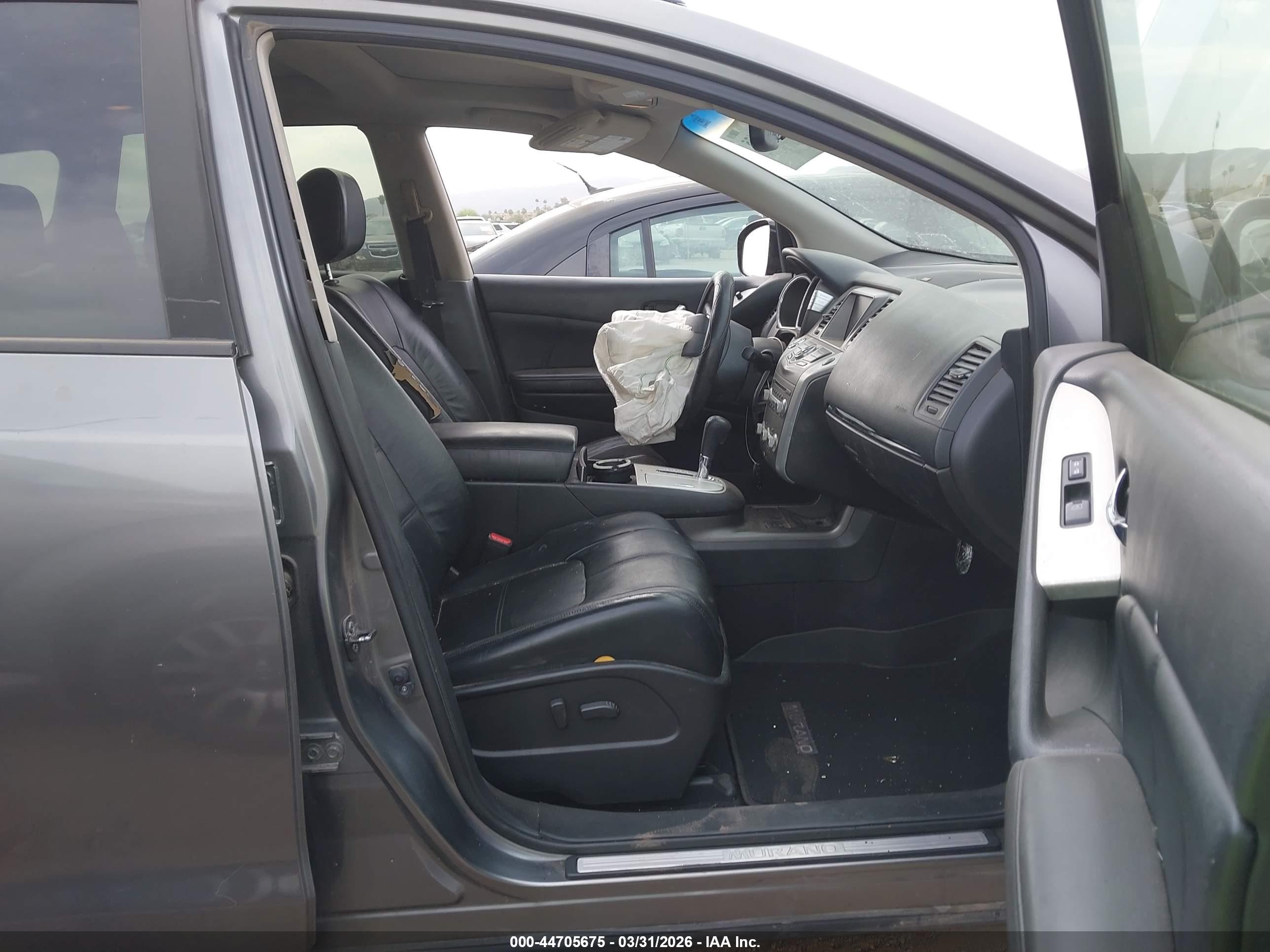 2014 Nissan Murano Sl Gray vin: JN8AZ1MU0EW415129