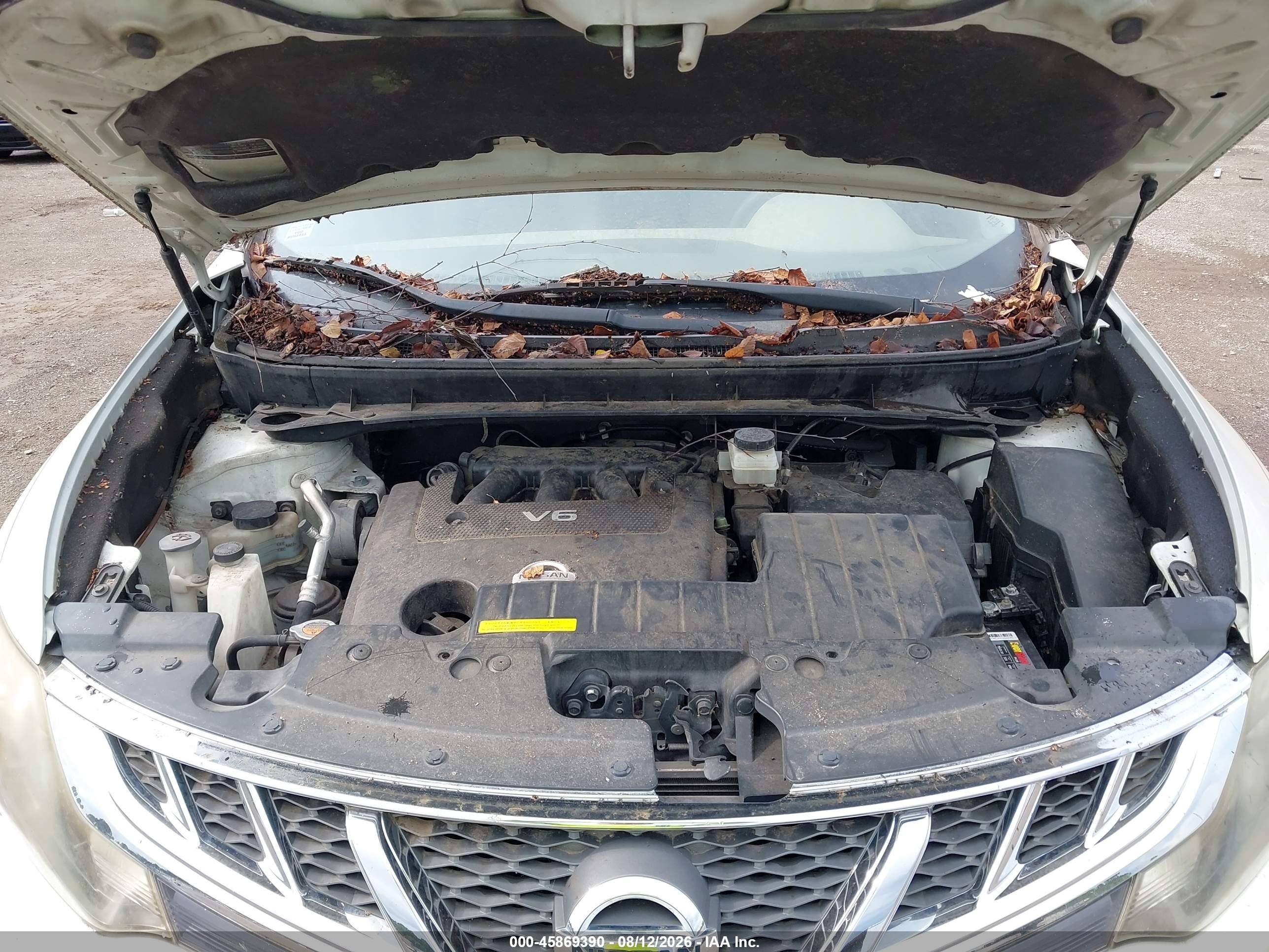 2014 Nissan Murano Le/s/sl/sv White vin: JN8AZ1MU0EW416345