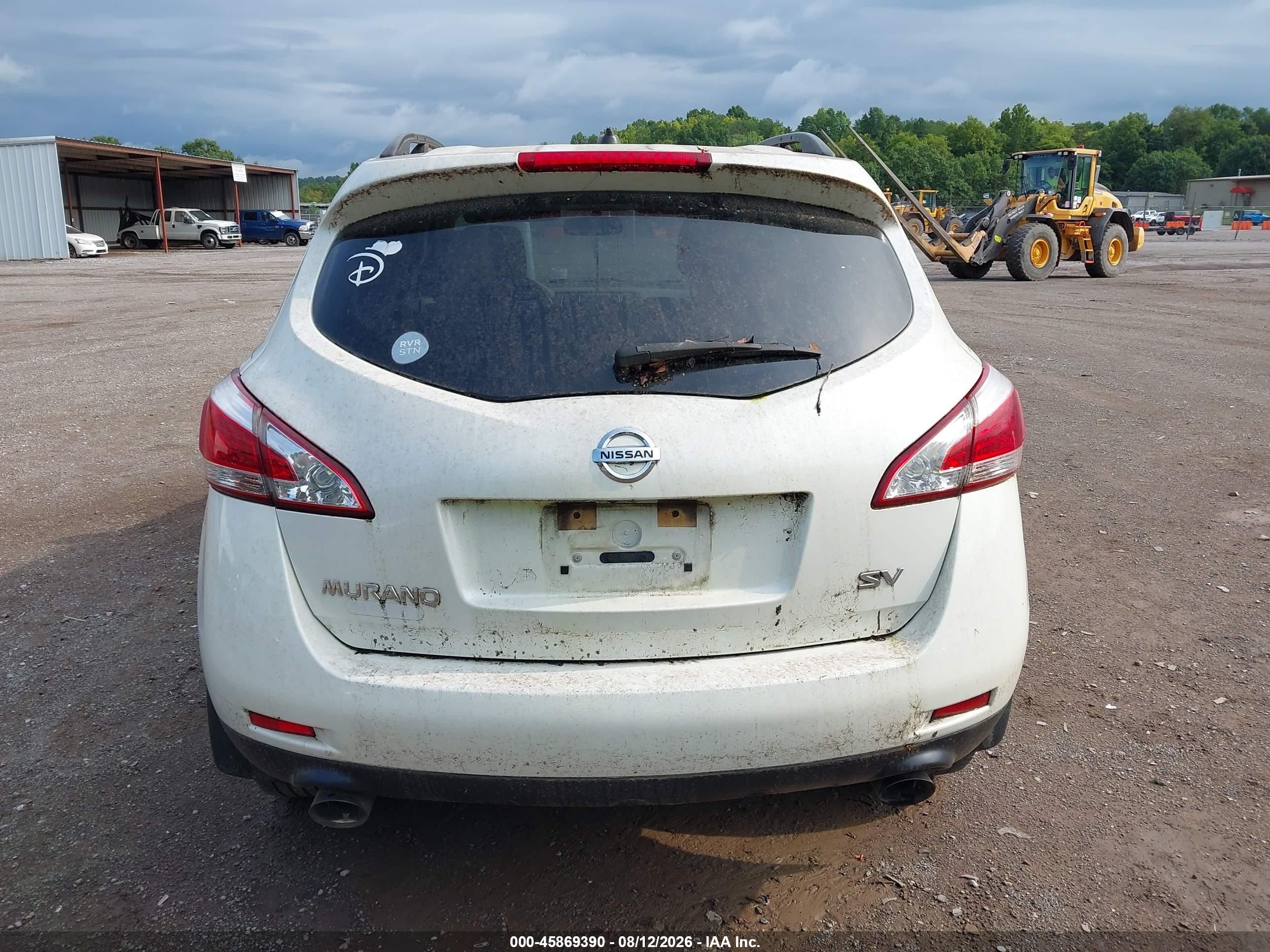 2014 Nissan Murano Le/s/sl/sv White vin: JN8AZ1MU0EW416345