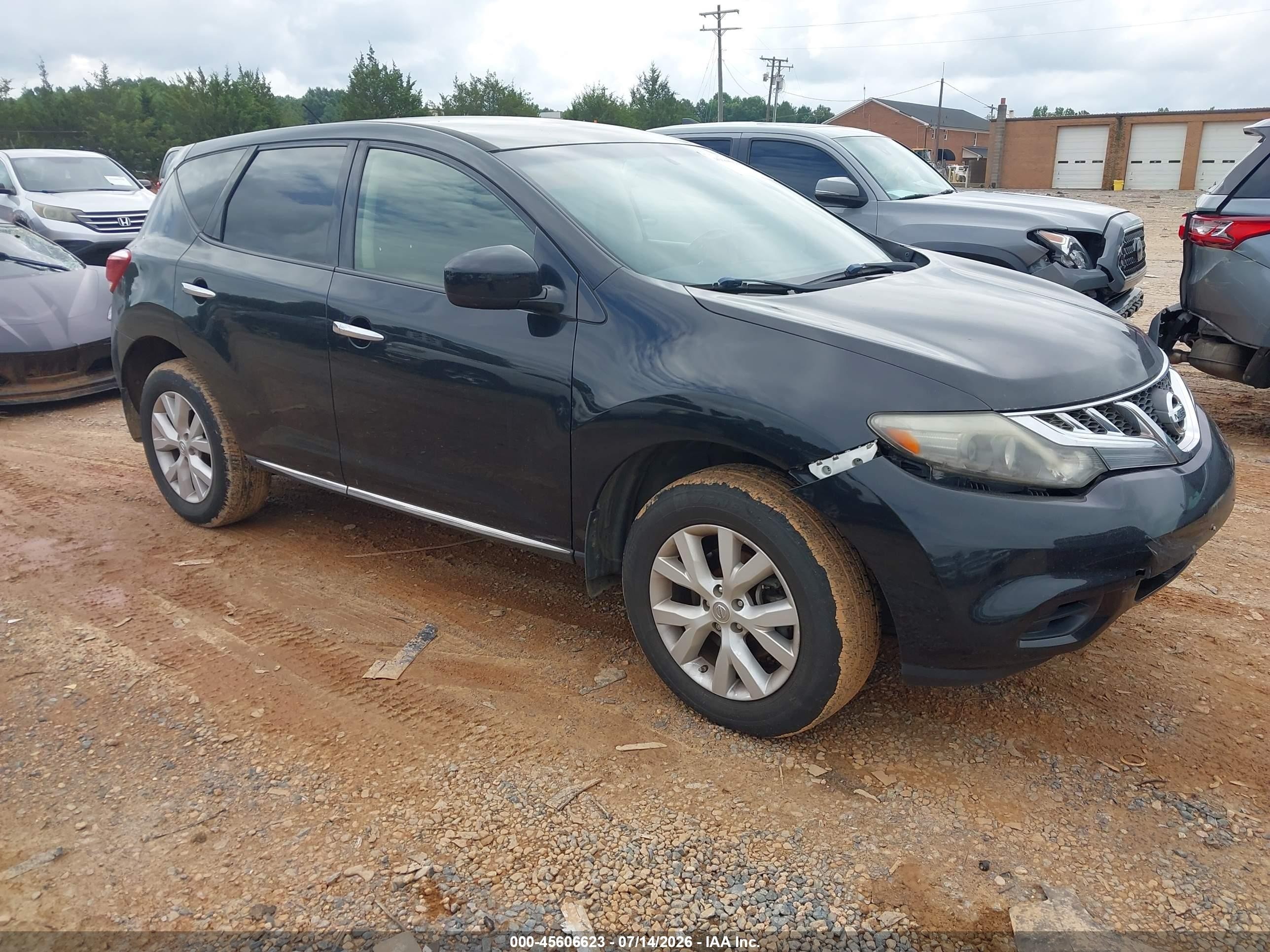2014 Nissan Murano S Black vin: JN8AZ1MU0EW419262