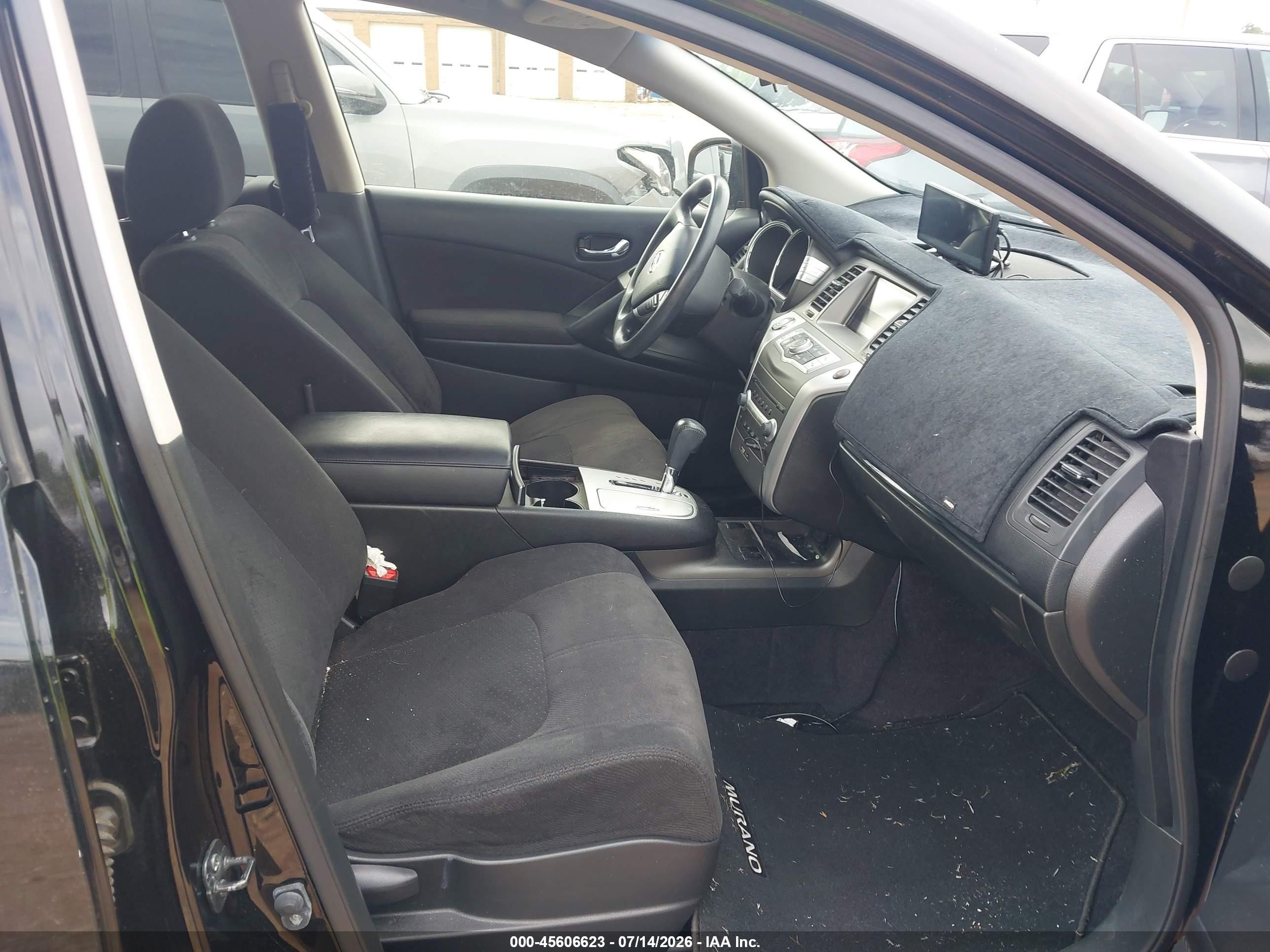 2014 Nissan Murano S Black vin: JN8AZ1MU0EW419262