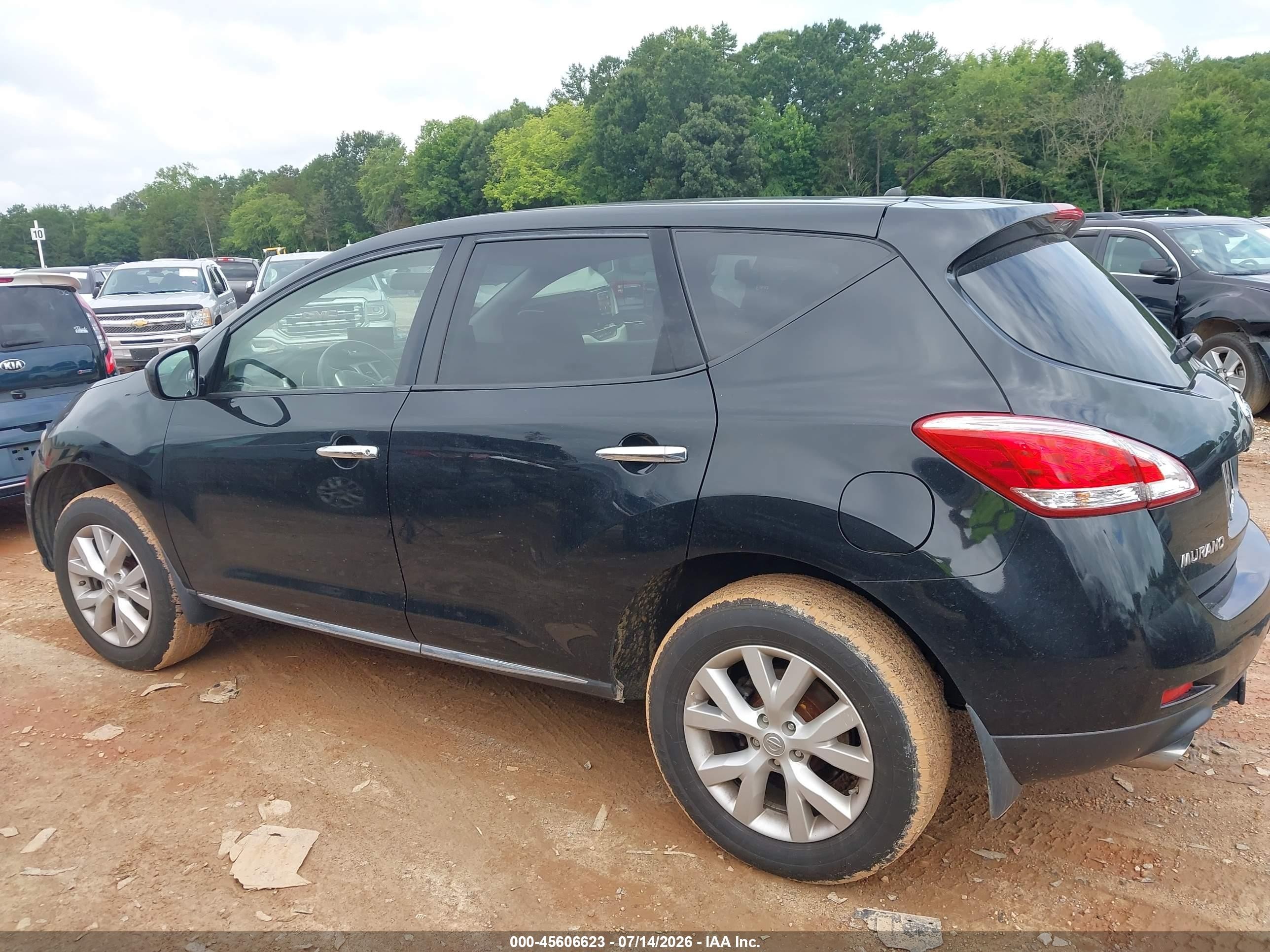2014 Nissan Murano S Black vin: JN8AZ1MU0EW419262
