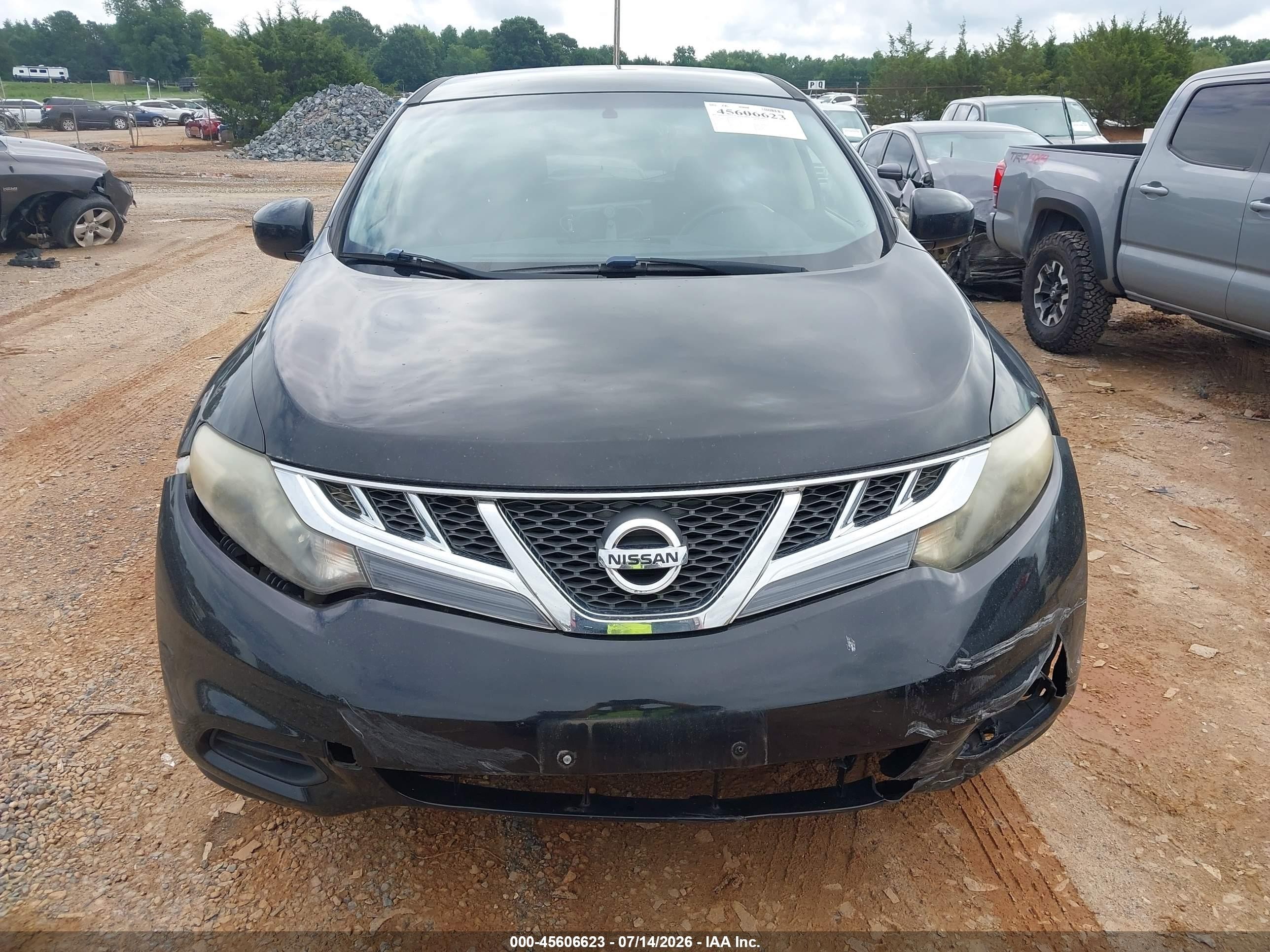 2014 Nissan Murano S Black vin: JN8AZ1MU0EW419262
