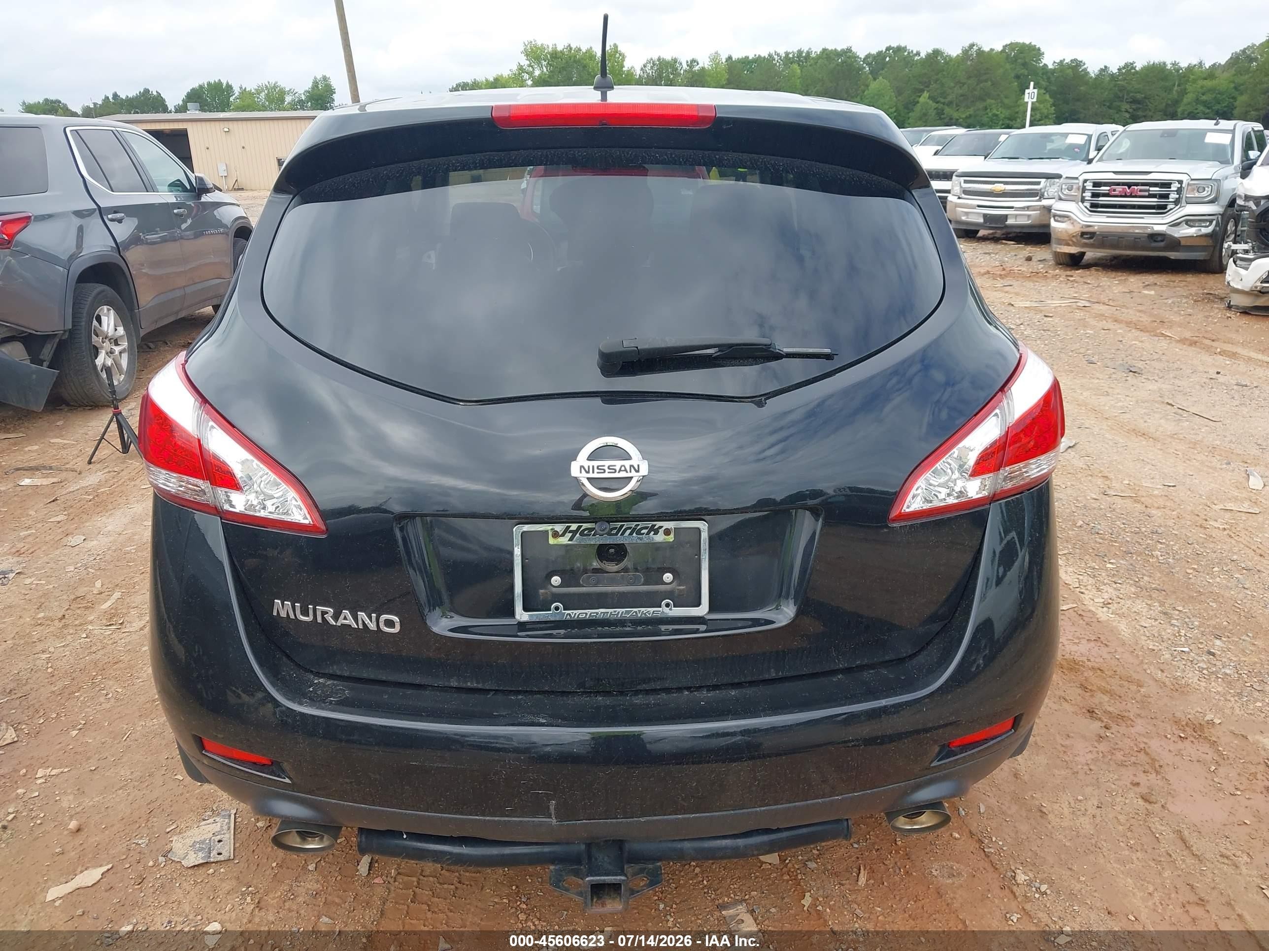 2014 Nissan Murano S Black vin: JN8AZ1MU0EW419262