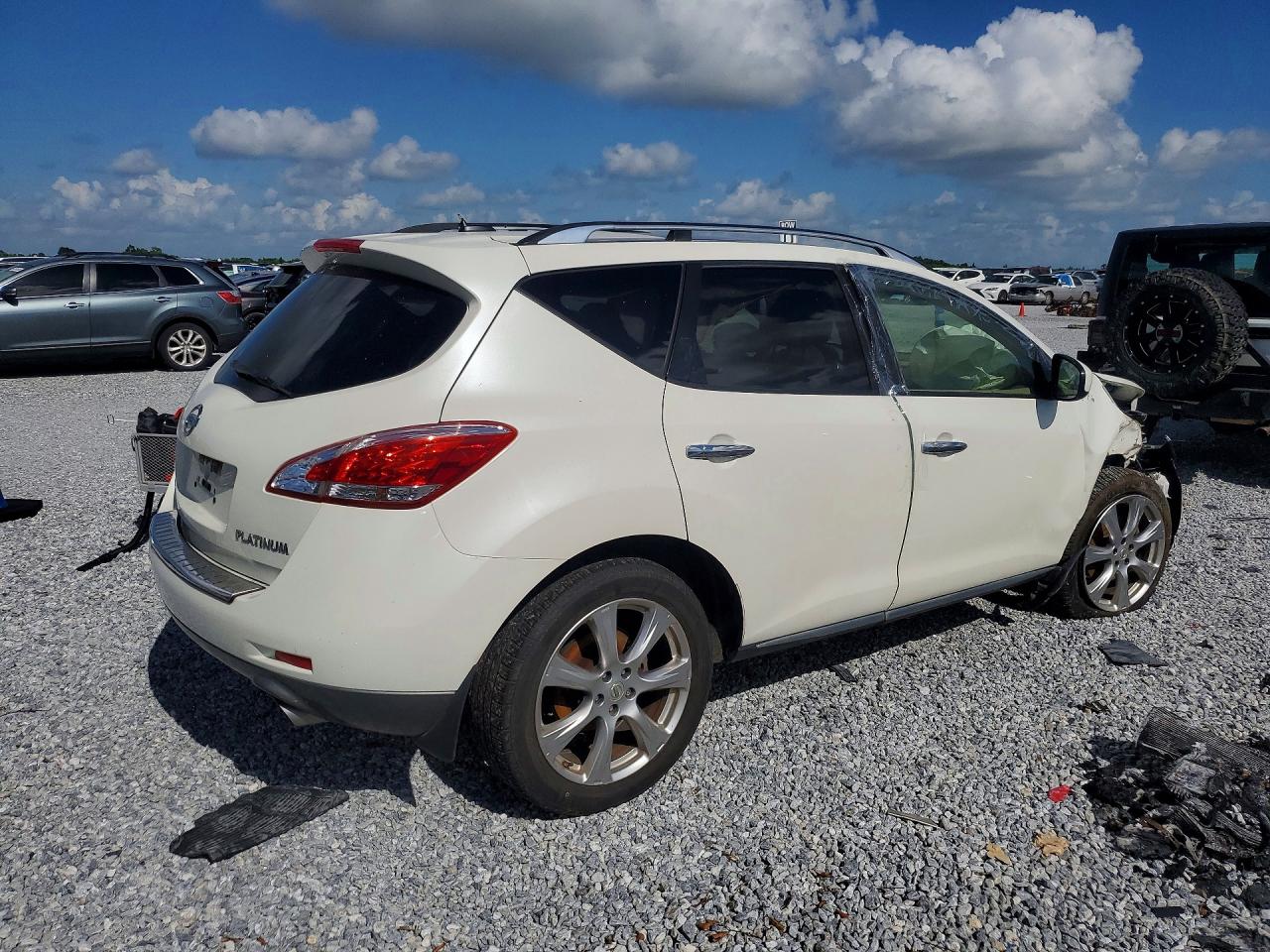 2014 Nissan Murano Le White vin: JN8AZ1MU0EW419925