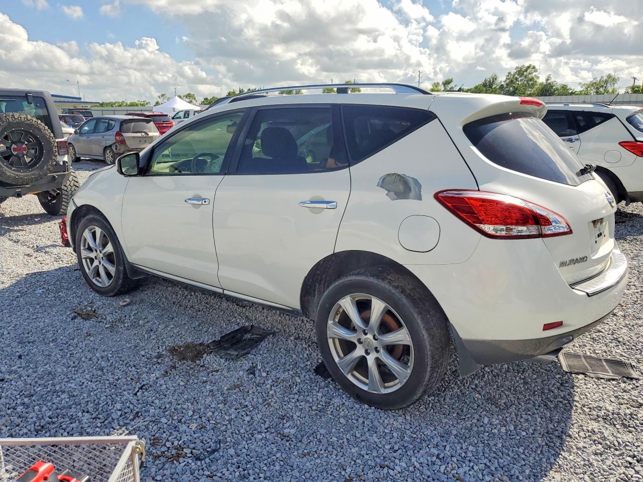 2014 Nissan Murano Le White vin: JN8AZ1MU0EW419925