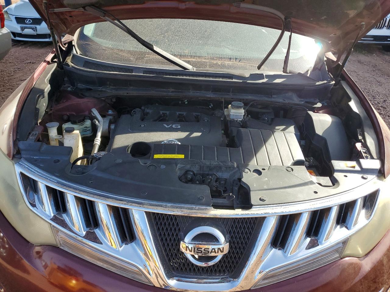 2010 Nissan Murano S Burgundy vin: JN8AZ1MU1AW002176