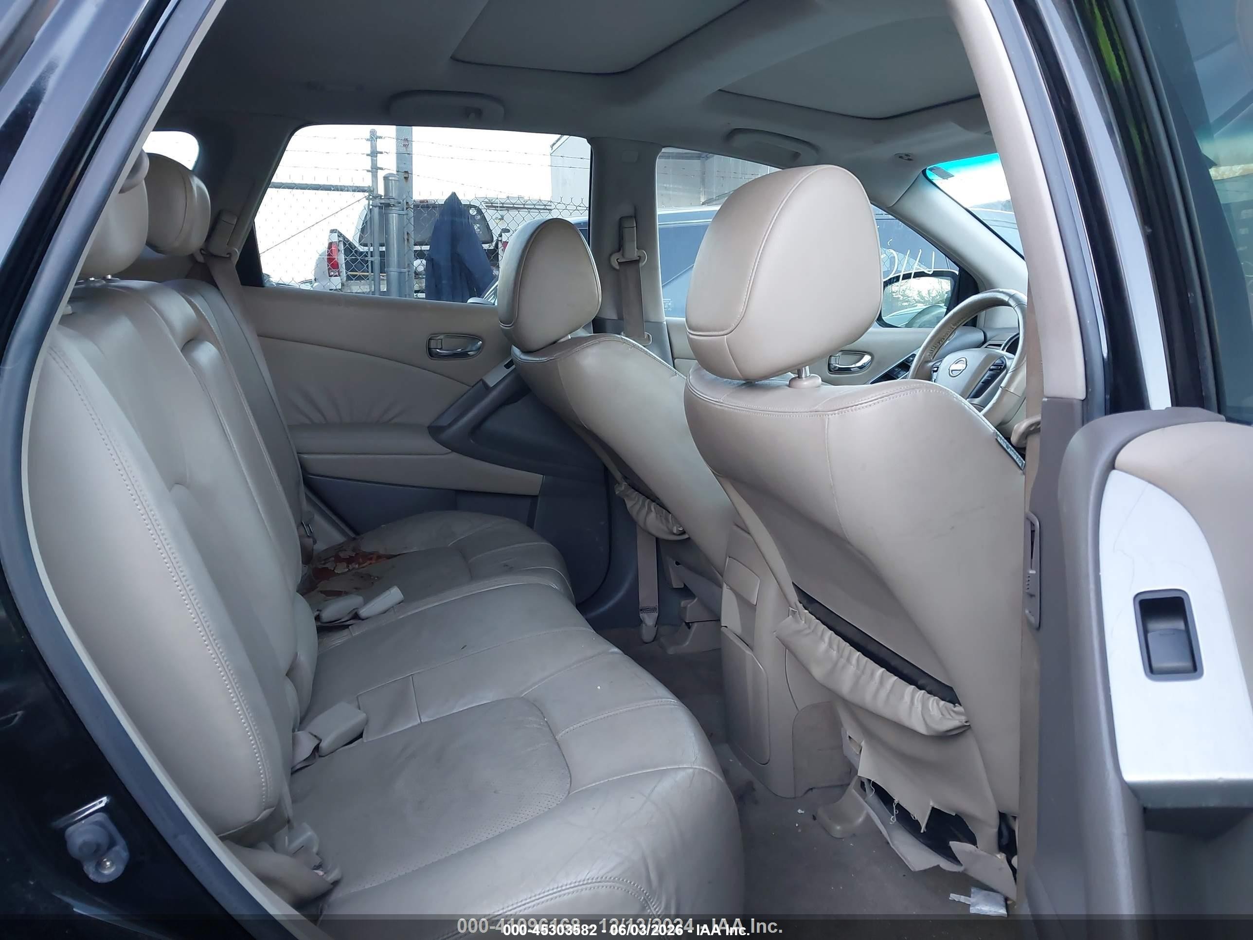 2010 Nissan Murano Sl Black vin: JN8AZ1MU1AW015641