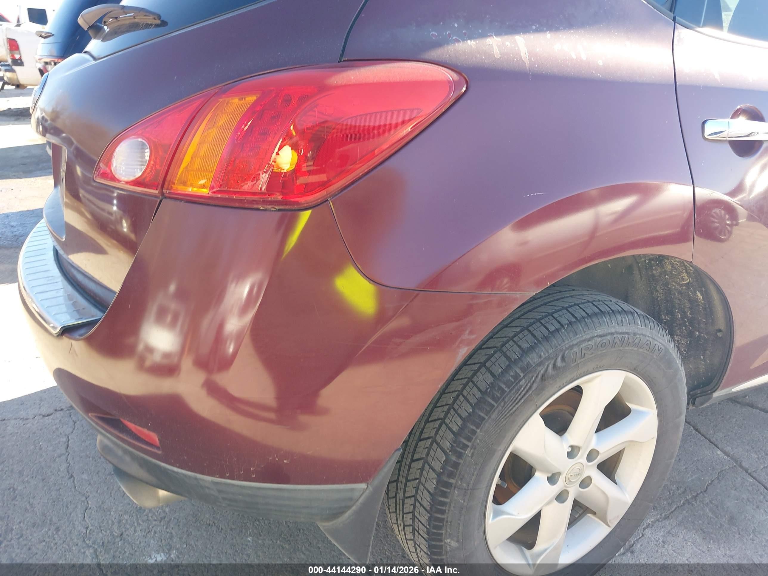 2010 Nissan Murano S Red vin: JN8AZ1MU1AW021052