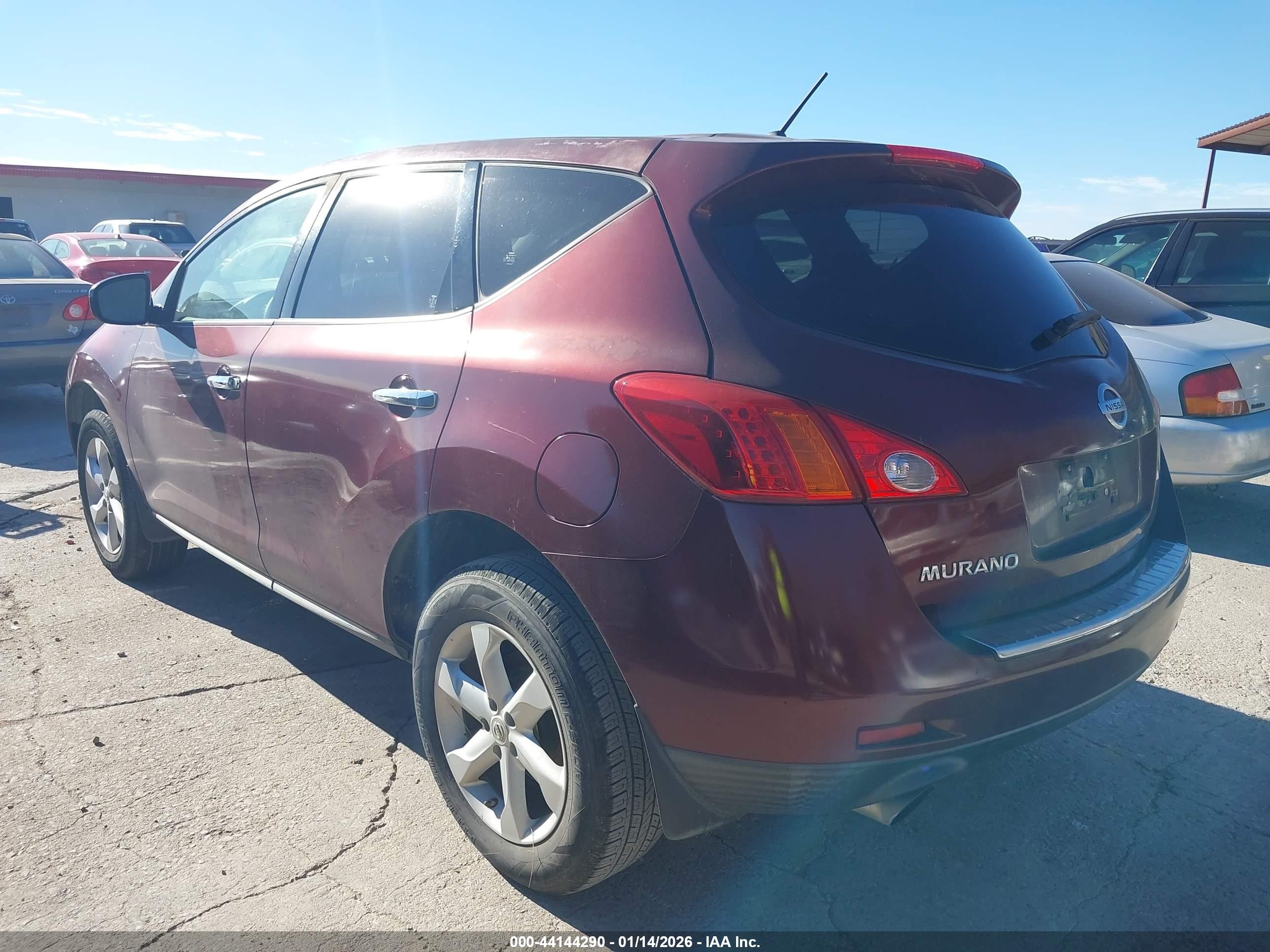 2010 Nissan Murano S Red vin: JN8AZ1MU1AW021052