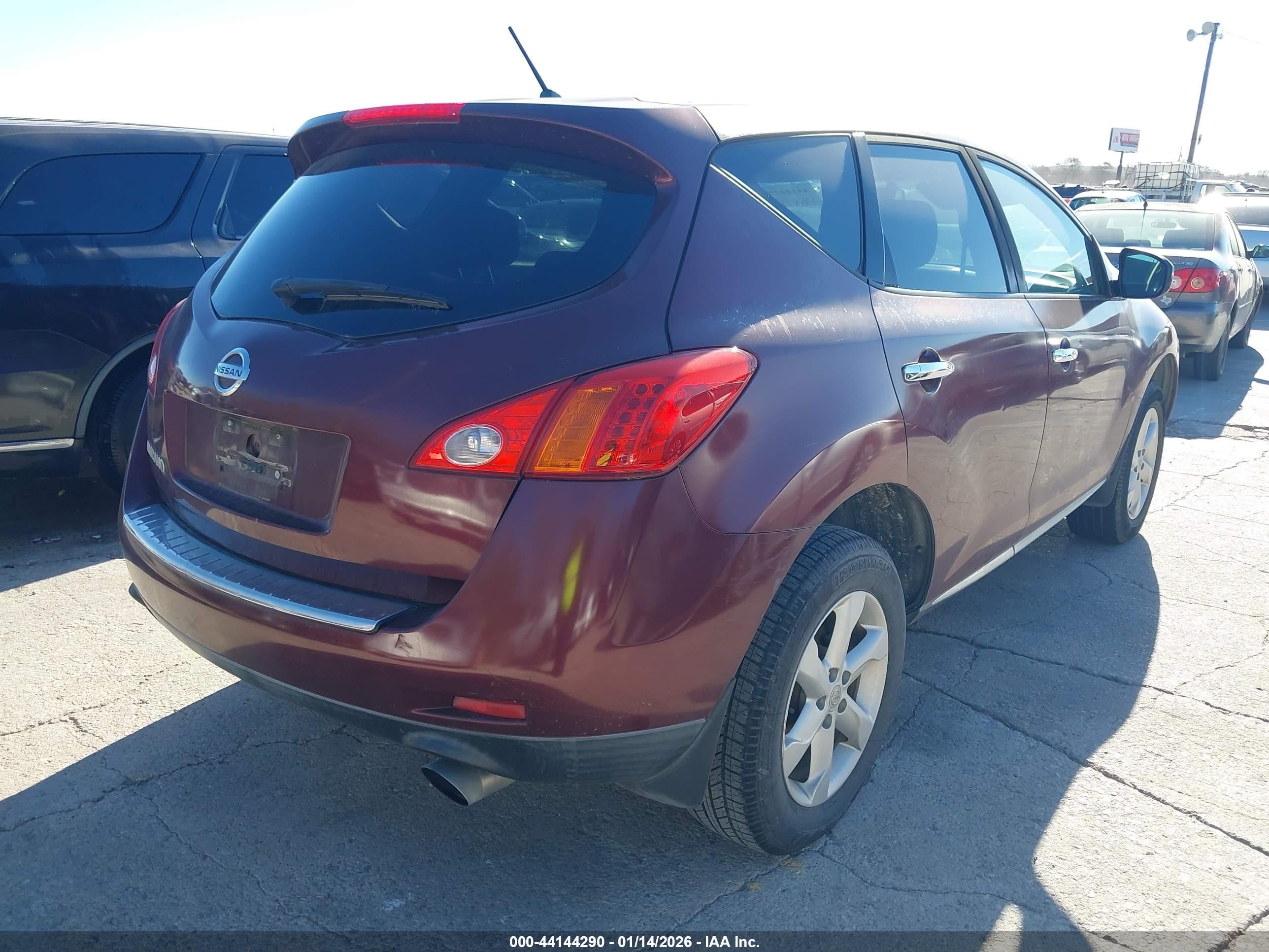 2010 Nissan Murano S Red vin: JN8AZ1MU1AW021052