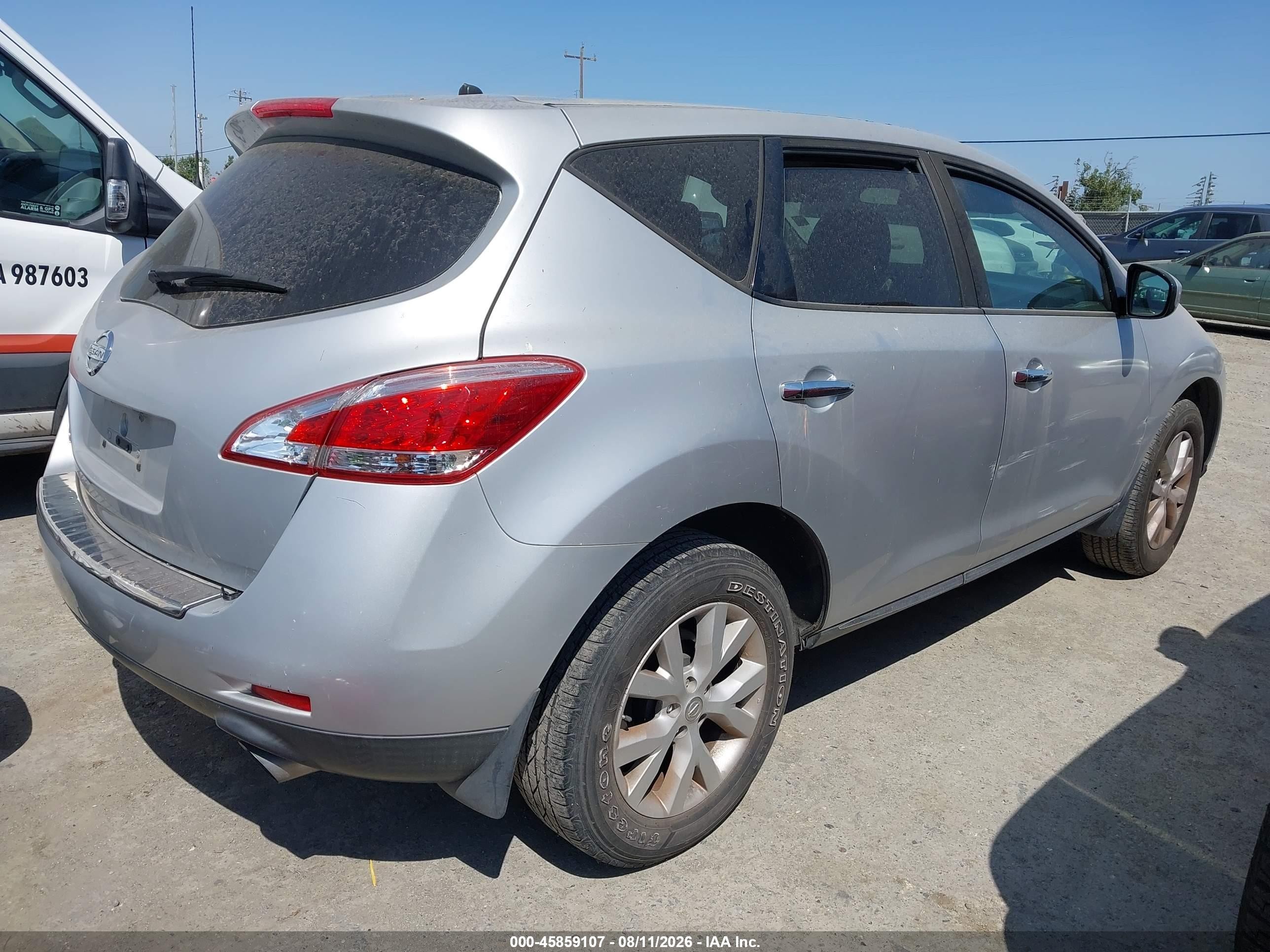 2011 Nissan Murano S Gray vin: JN8AZ1MU1BW059365