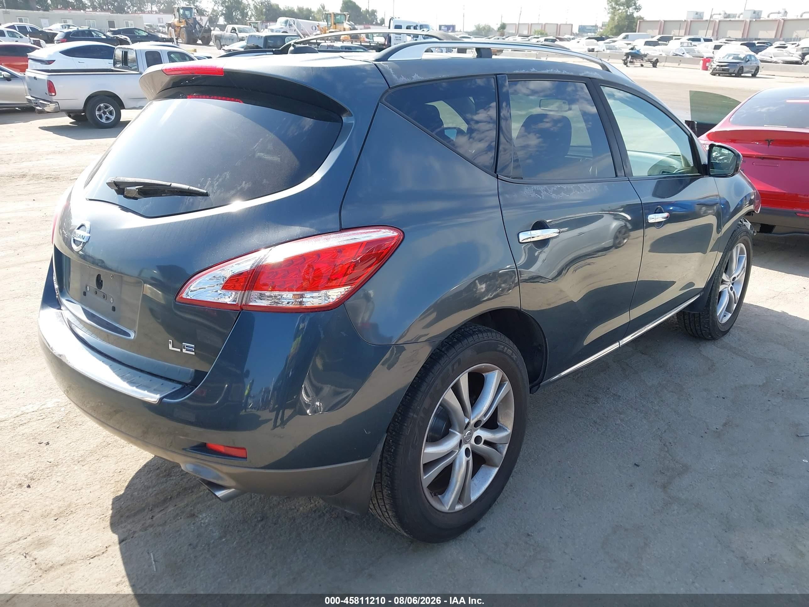 2011 Nissan Murano Le Серый vin: JN8AZ1MU1BW068485