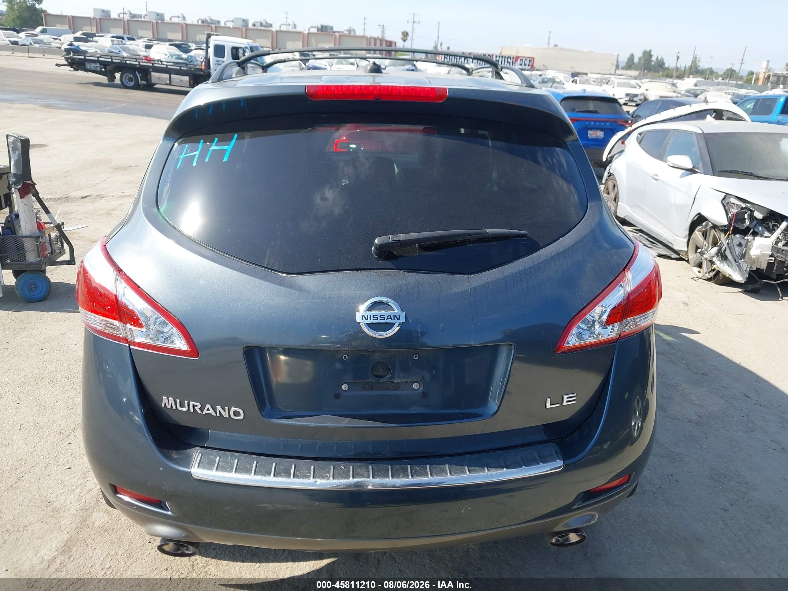 2011 Nissan Murano Le Серый vin: JN8AZ1MU1BW068485